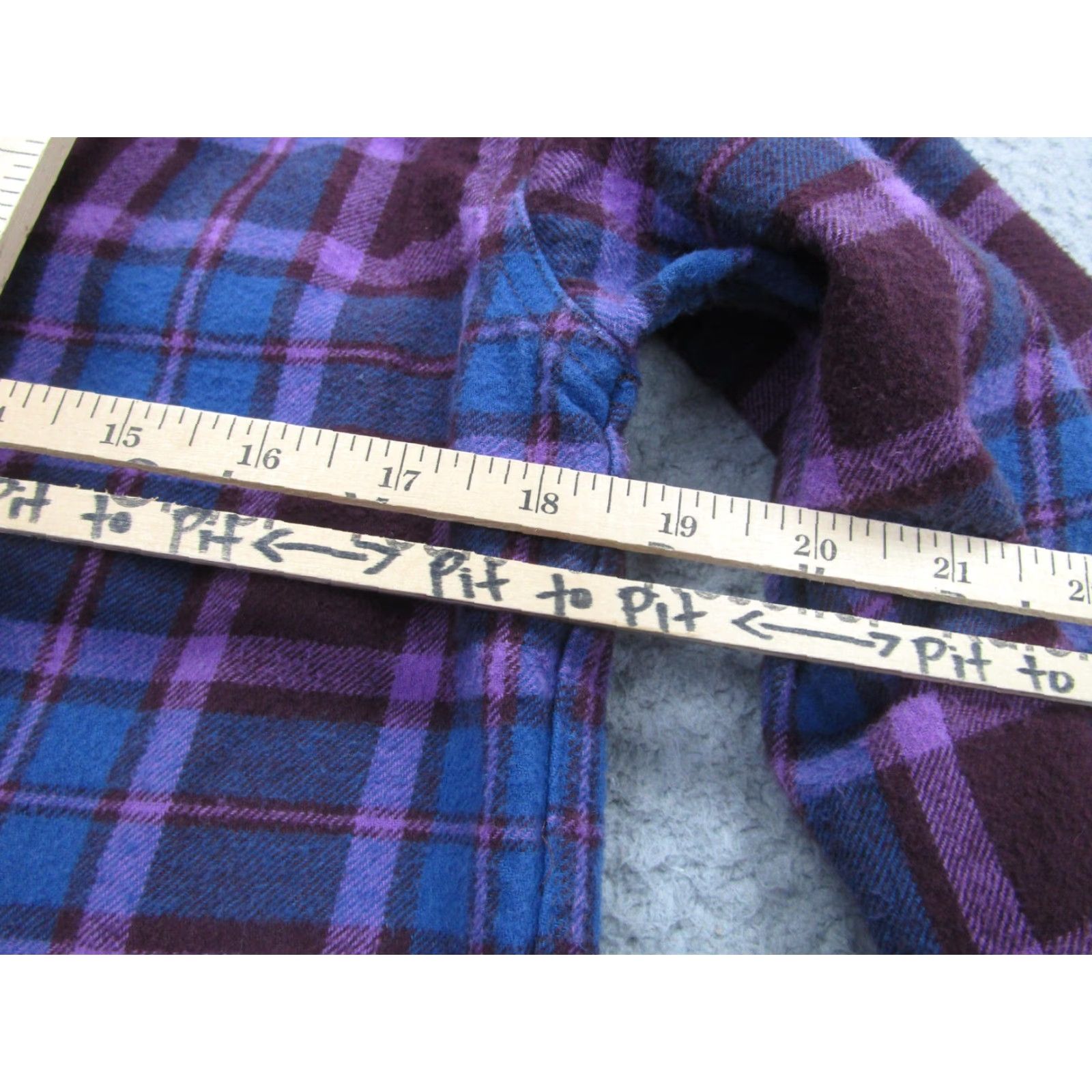 Obey VINTAGE Obey Shirt Womens XS Purple Plaid Flannel Organic Cotton Button Front Casual Size XS / US 0-2 / IT 36-38 - 7 Thumbnail