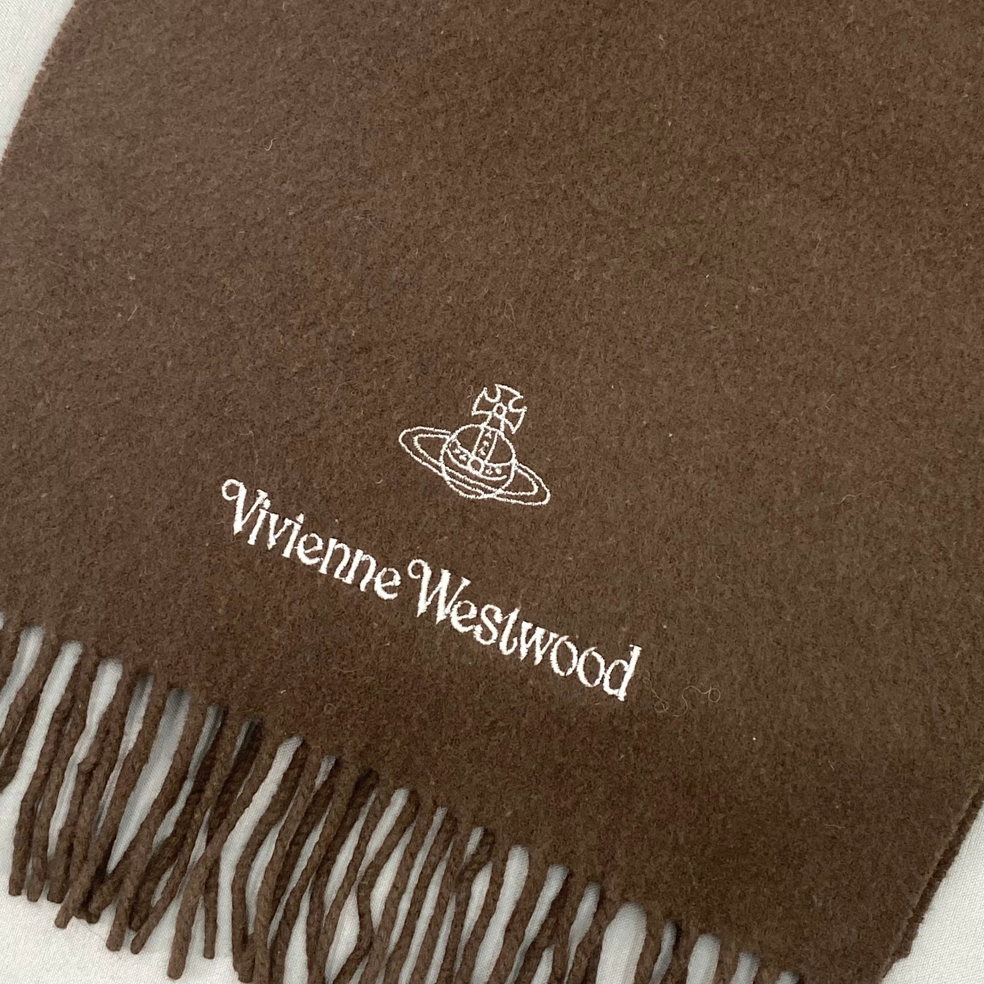 Japanese Brand Vintage Vivienne Westwood Scarf Muffler Orbs Wool Scarves Size ONE SIZE - 4 Thumbnail