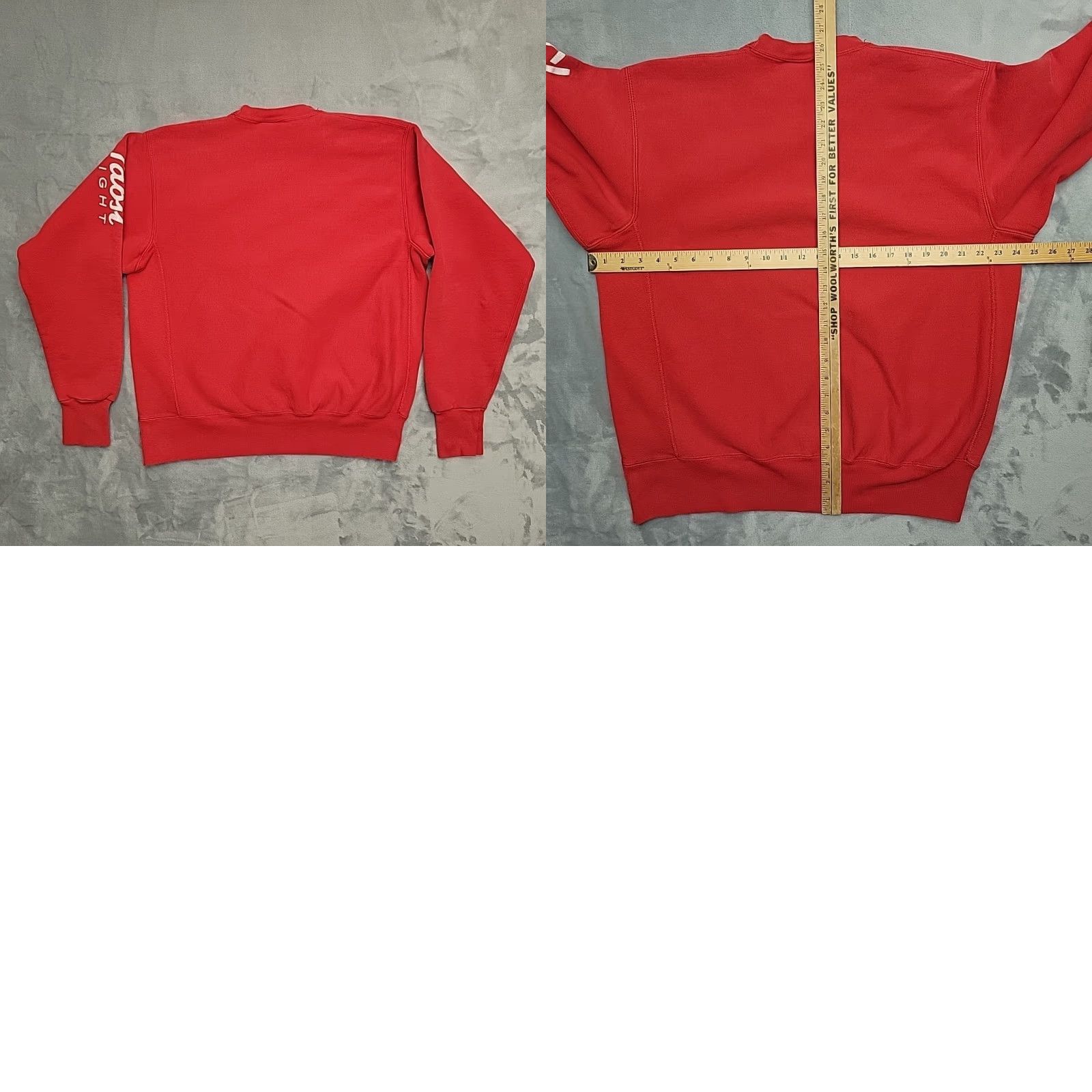 Vintage VTG Pabst Beer Sweatshirt SANTEE HVWT Pullover Crewneck Made in USA Mens XL Red Graphic Print 90s Decade Size US XL / EU 56 / 4 - 8 Thumbnail