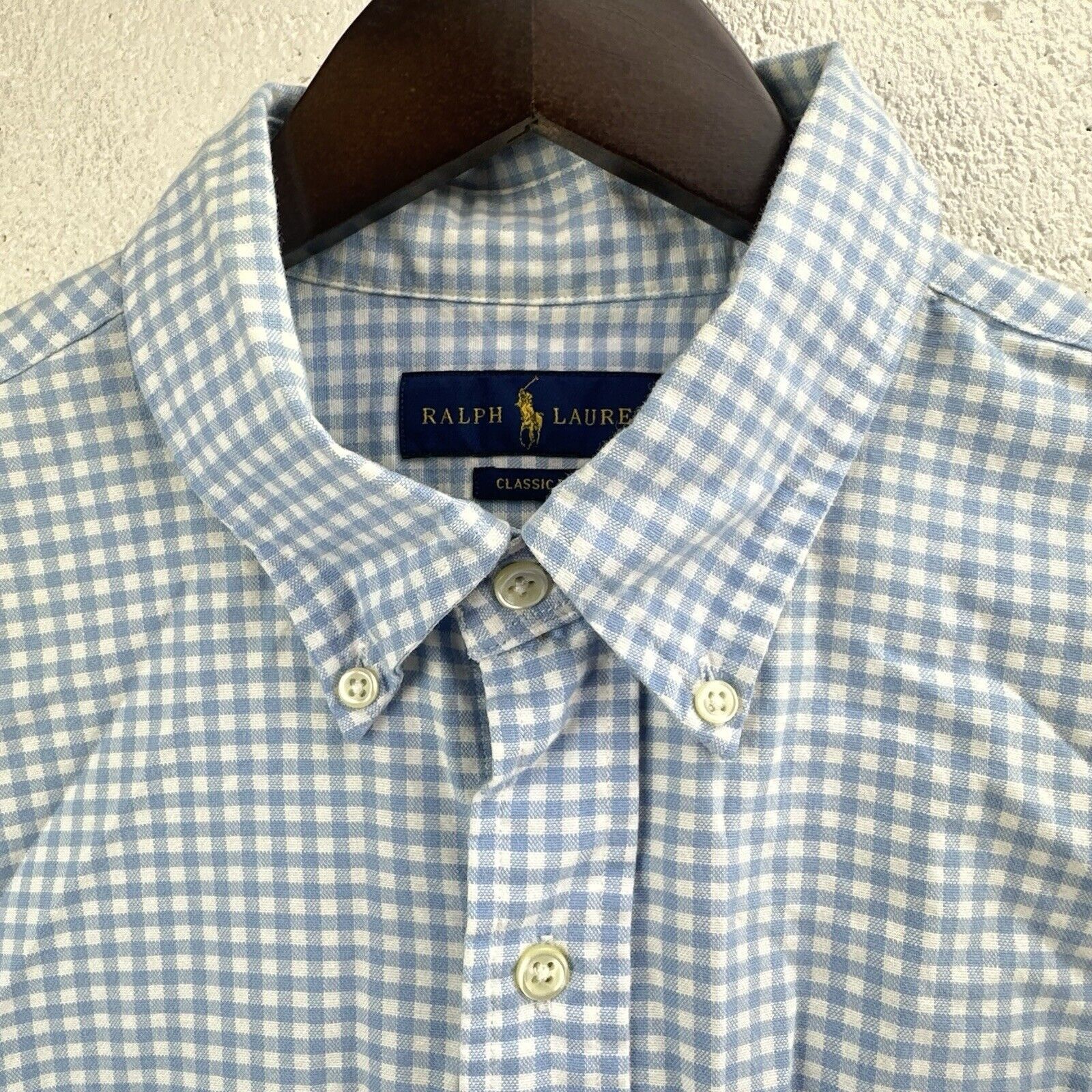 Ralph Lauren Ralph Lauren Classic Fit Shirt Men’s L Blue/White Checkered Size US L / EU 52-54 / 3 - 7 Thumbnail