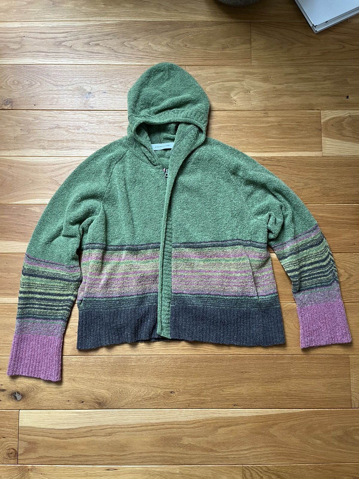 image of Kiko Kostadinov - Ketra Hoodie Size 50 Aw22 Xolo Runway in Green, Men's