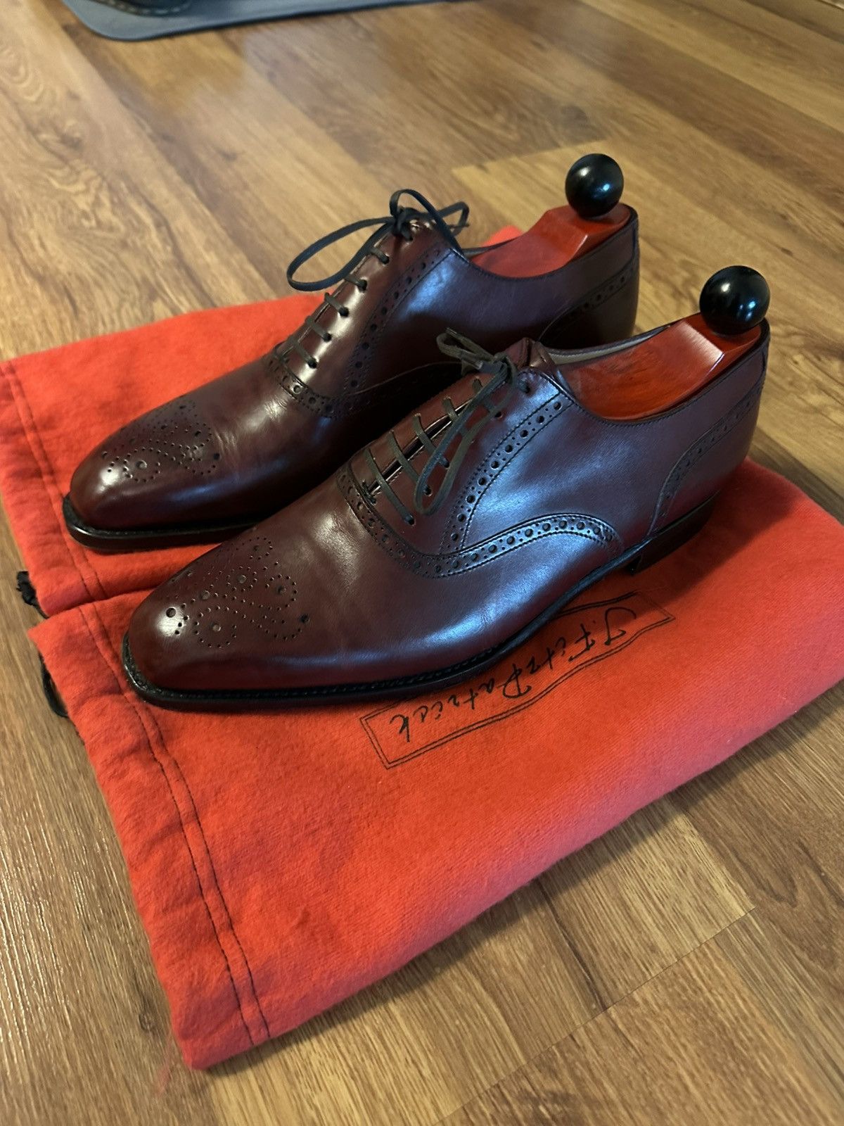 J.FitzPatrick Wallingford II Half Brogue Burgundy Calf Size US 9 / EU 42 - 3 Thumbnail