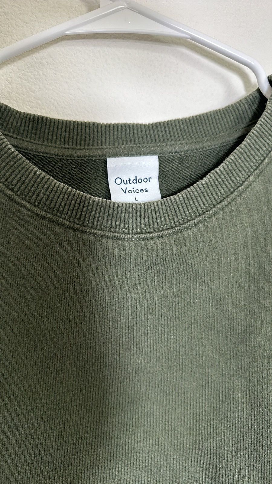 Outdoor Voices Outdoor Voices, Crewneck Swearer, Forest Green, Size L Size US L / EU 52-54 / 3 - 3 Thumbnail