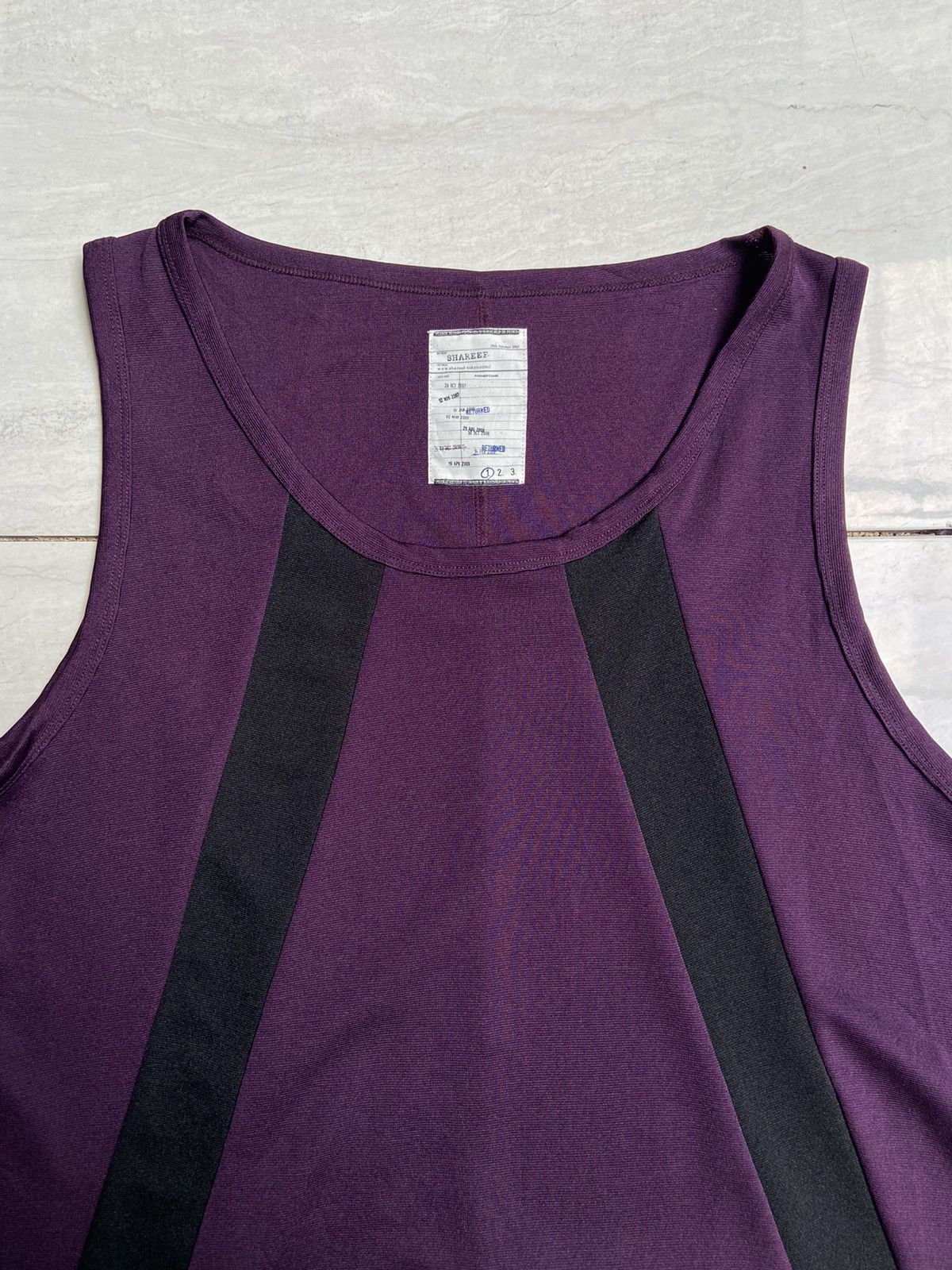 Designer × Japanese Brand × SHAREEF SHAREEF Purple Sleeveless T-shirt Size US M / EU 48-50 / 2 - 7 Thumbnail
