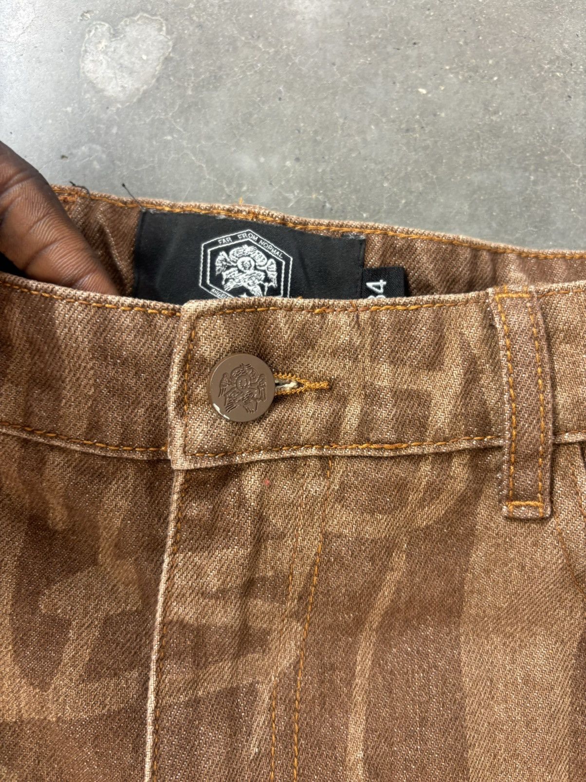 Other Premade Brown Virgin Mary Jorts Size US 40 / EU 56 - 4 Thumbnail