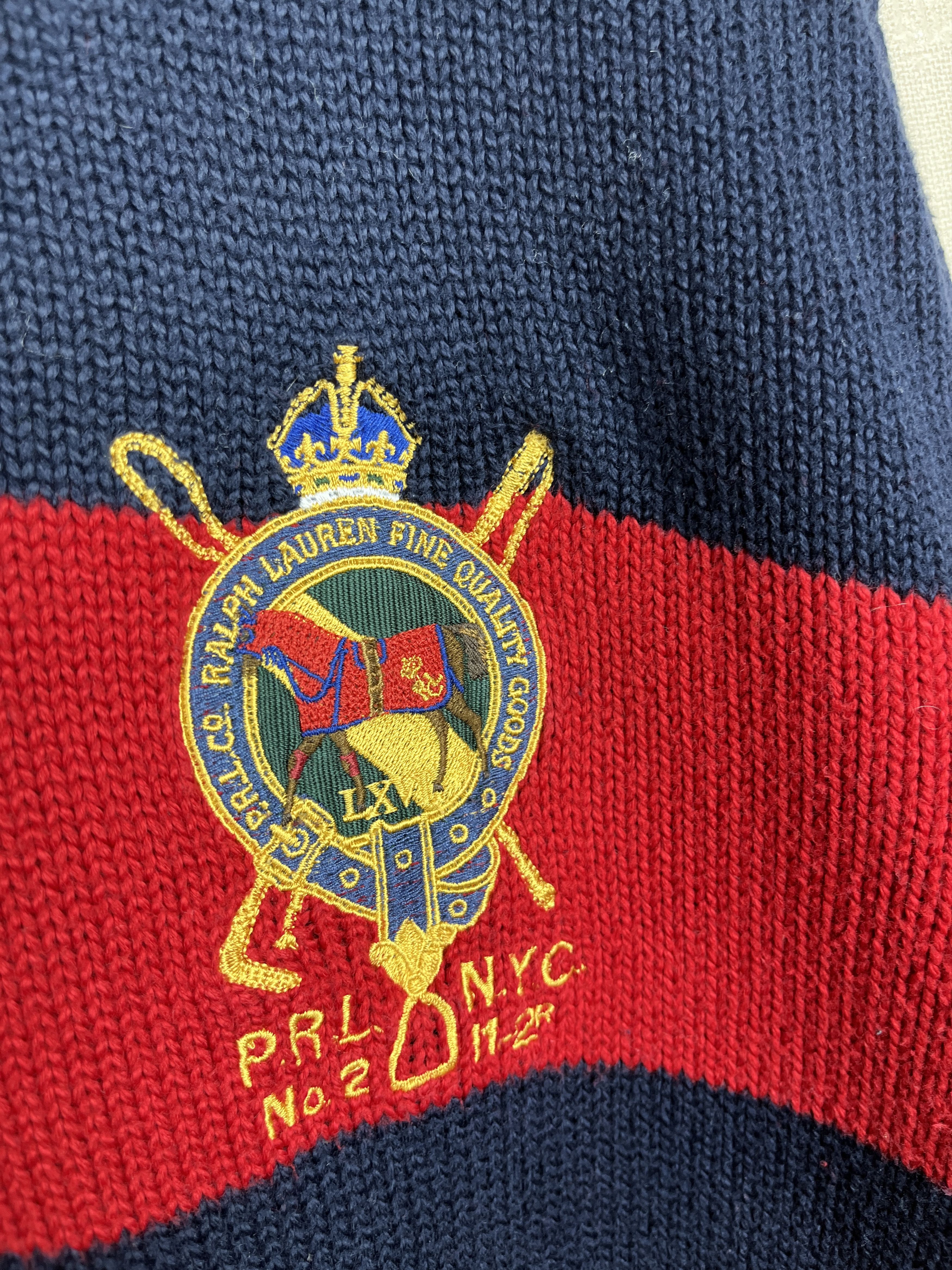 Polo Ralph Lauren Polo Ralph Lauren PRL Club N.Y.C. 1/4 Zip Pullover Sweater Size US XXL / EU 58 / 5 - 4 Thumbnail