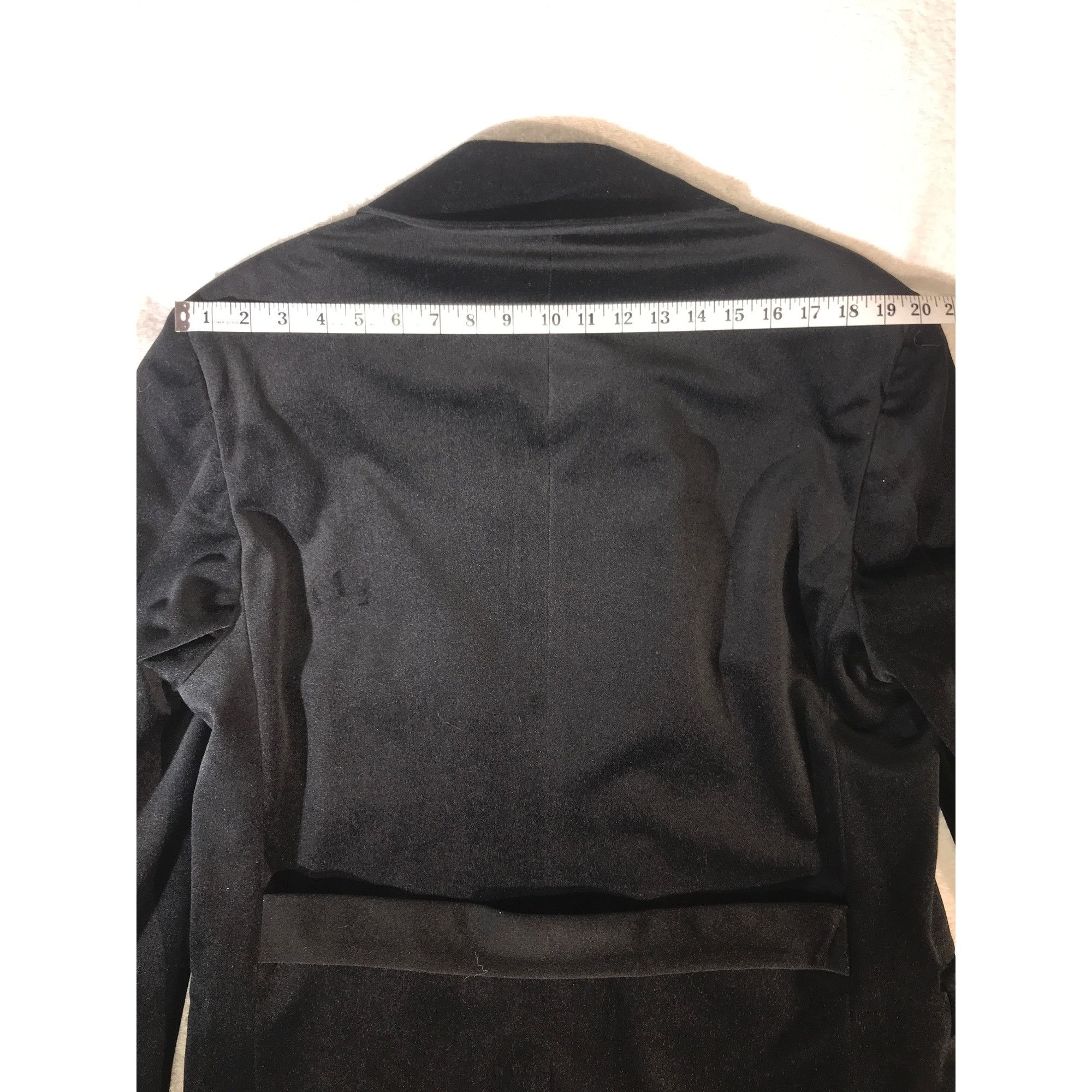 Falcone Falcone Men's Black Velvet Duster Car Coat Blazer Jacket Size US S / EU 44-46 / 1 - 7 Thumbnail