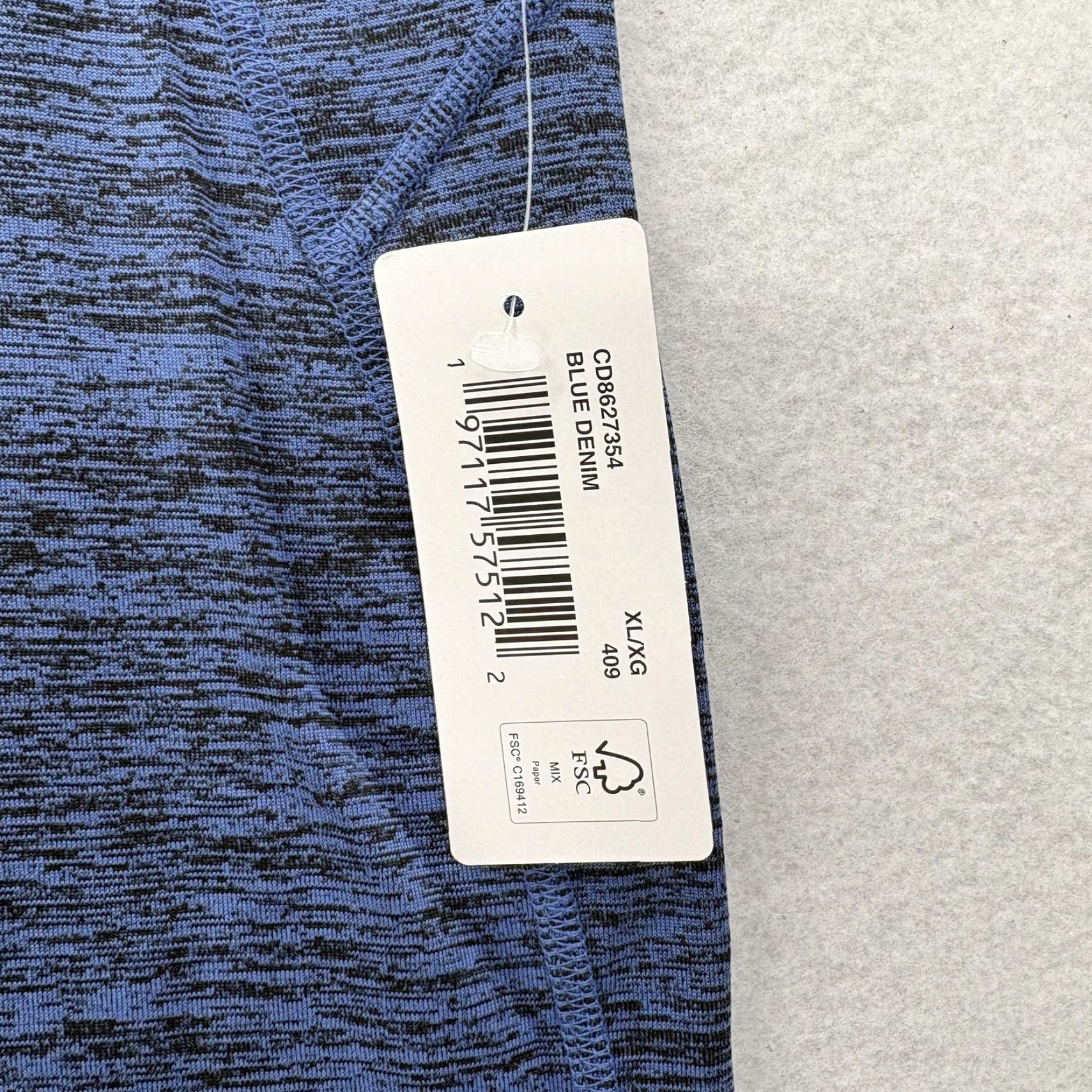 Vintage ClimateRight By Cuddl Duds Leggings Womens XL Blue Denim Microfleece Thermal Size 40" / US 18 - 4 Thumbnail