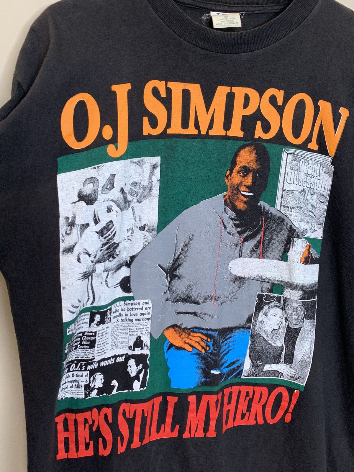 Other × Vintage RARE Vintage OJ Simpson Still My Hero Rap Tee Single Stitch Size US M / EU 48-50 / 2 - 3 Thumbnail