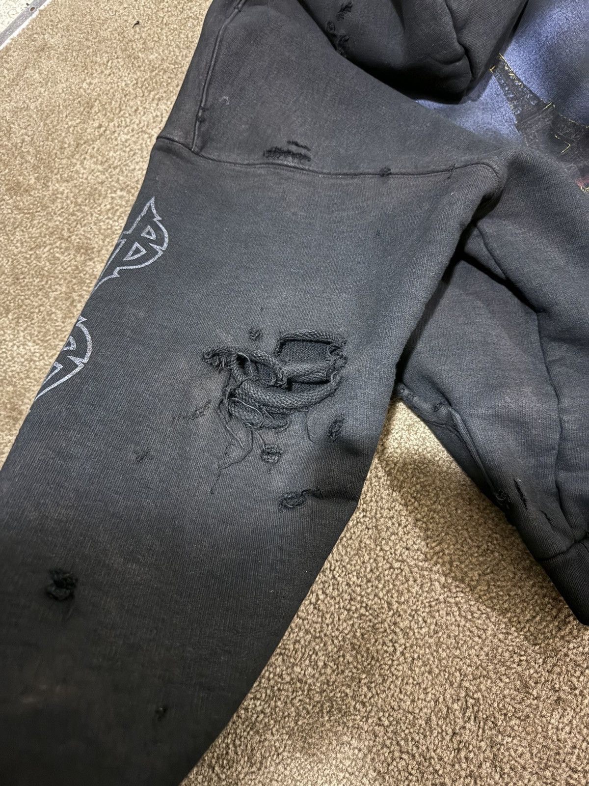 Balenciaga ⚠️RARE⚠️Balenciaga Paris Moon washed black Zip-up Hoodie Size US L / EU 52-54 / 3 - 5 Thumbnail