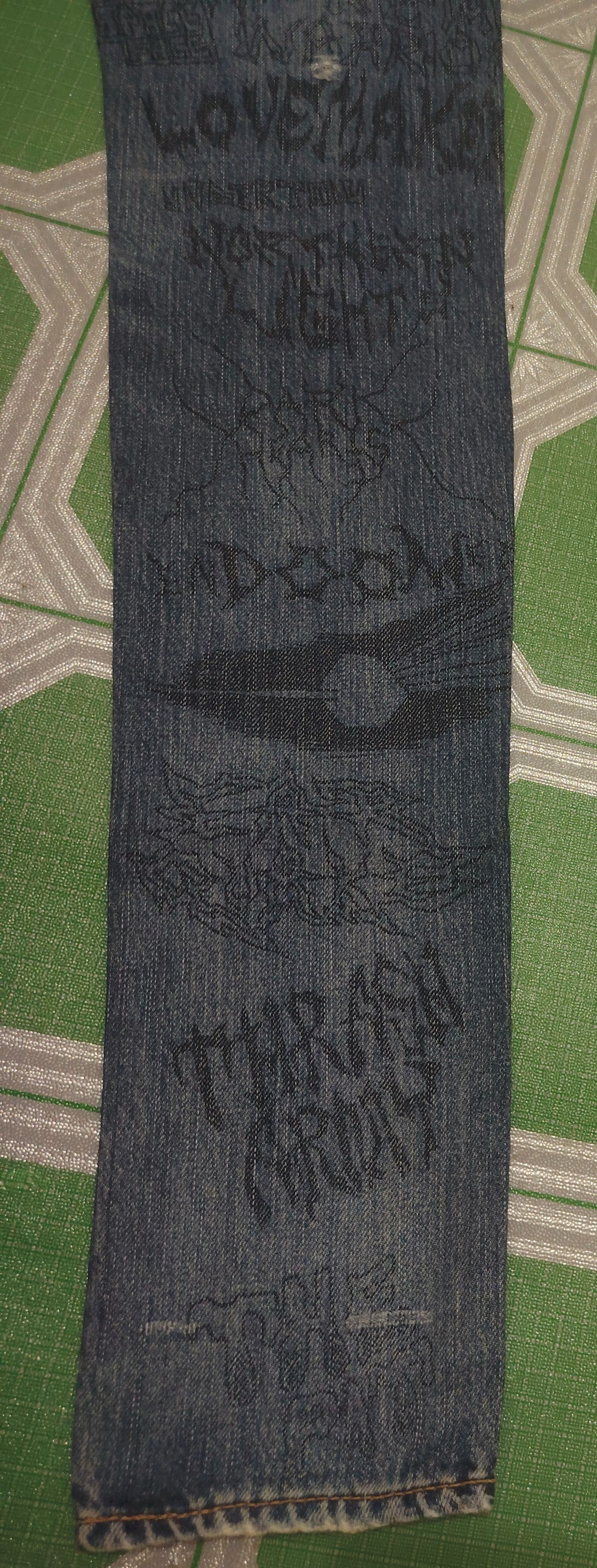 Hysteric Glamour Rare!! Hysteric Glamour skinny jeans Metal Rock Full Printed Size 26" / US 2 / IT 38 - 20 Thumbnail