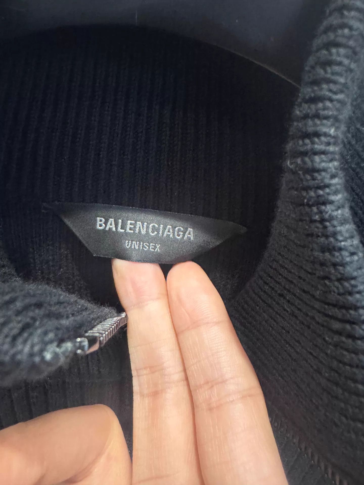 Balenciaga Balenciaga SS25 Vic Limited Knit Zip Unisex Jacket Black Size M / US 6-8 / IT 42-44 - 2 Thumbnail