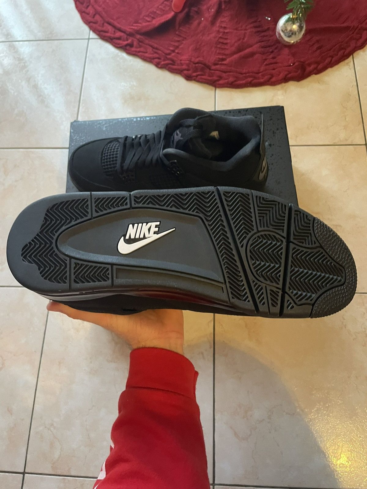 Jordan Brand Nike Air Jordan 4 Black cat 44 Size US 10 / EU 43 - 7 Thumbnail