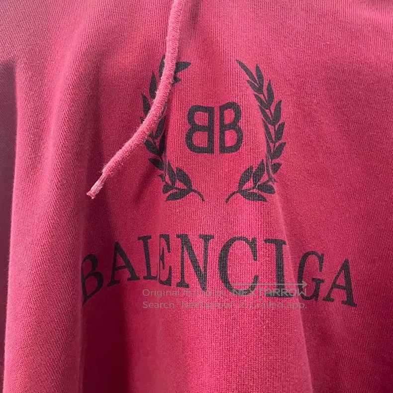 Balenciaga Balenciaga Red wheat ear logo hoodie Size US XS / EU 42 / 0 - 3 Thumbnail