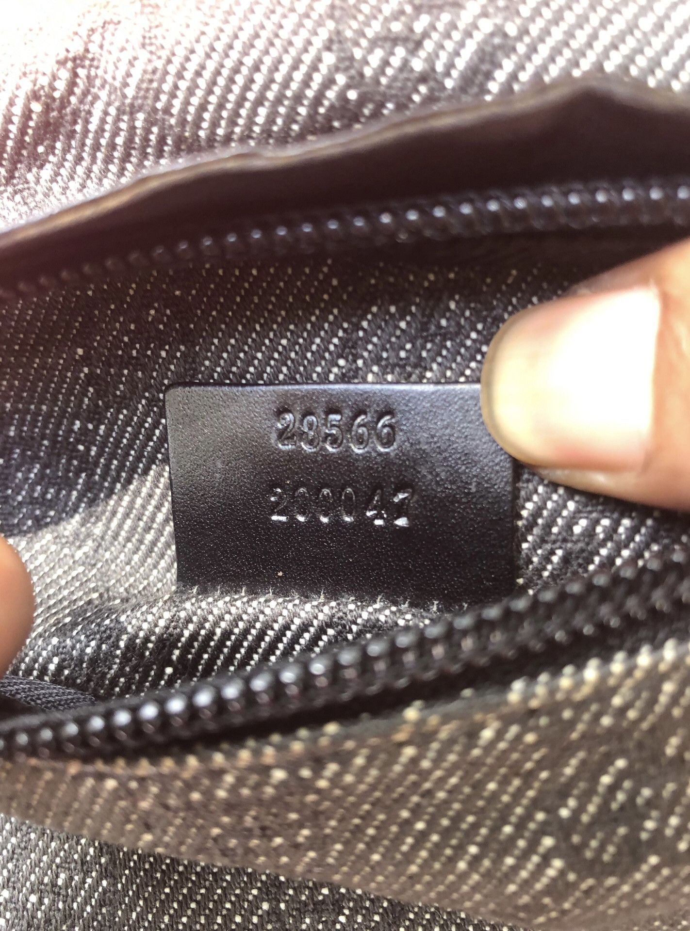 Gucci 🔥Vintage GUCCI Black GG Denim Canvas Web Waist Belt Bag Size ONE SIZE - 9 Thumbnail