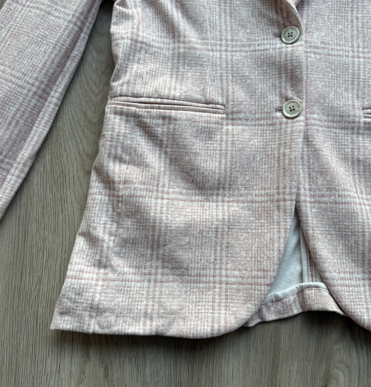 Circolo 1901 Circolo 1901 Bolla Pink Checkered Blazer Two Button Size L / US 10 / IT 46 - 3 Thumbnail