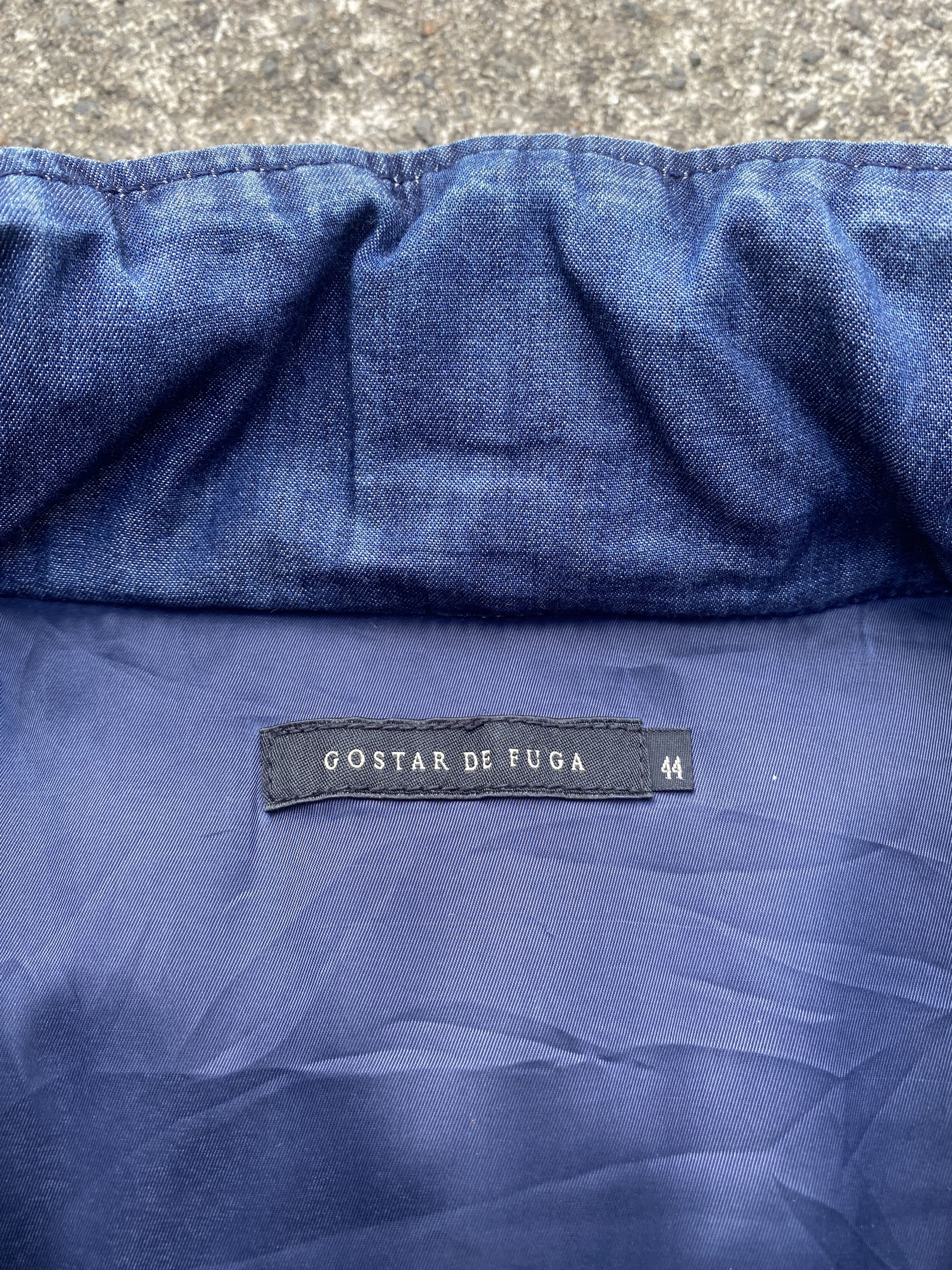 GOSTAR DE FUGA Rare Gostar De Fuga Denim Padded Puffer Jacket Size US L / EU 52-54 / 3 - 7 Thumbnail