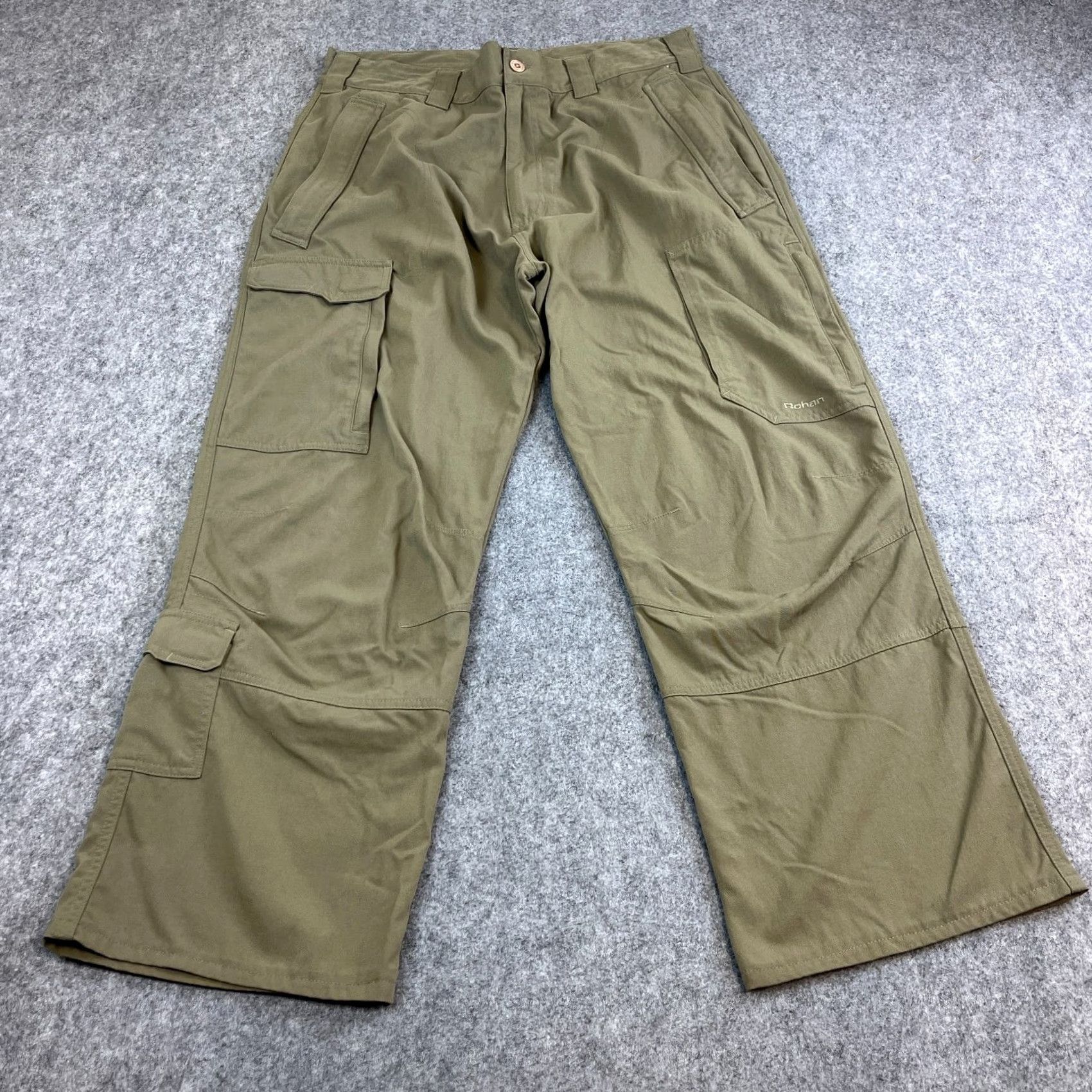 Vintage Rohan Mens Cargo Trousers Pants Regular 36 Beige Cotton Canvas 5-Pocket Chino Straight Size US 36 / EU 52 - 2 Thumbnail