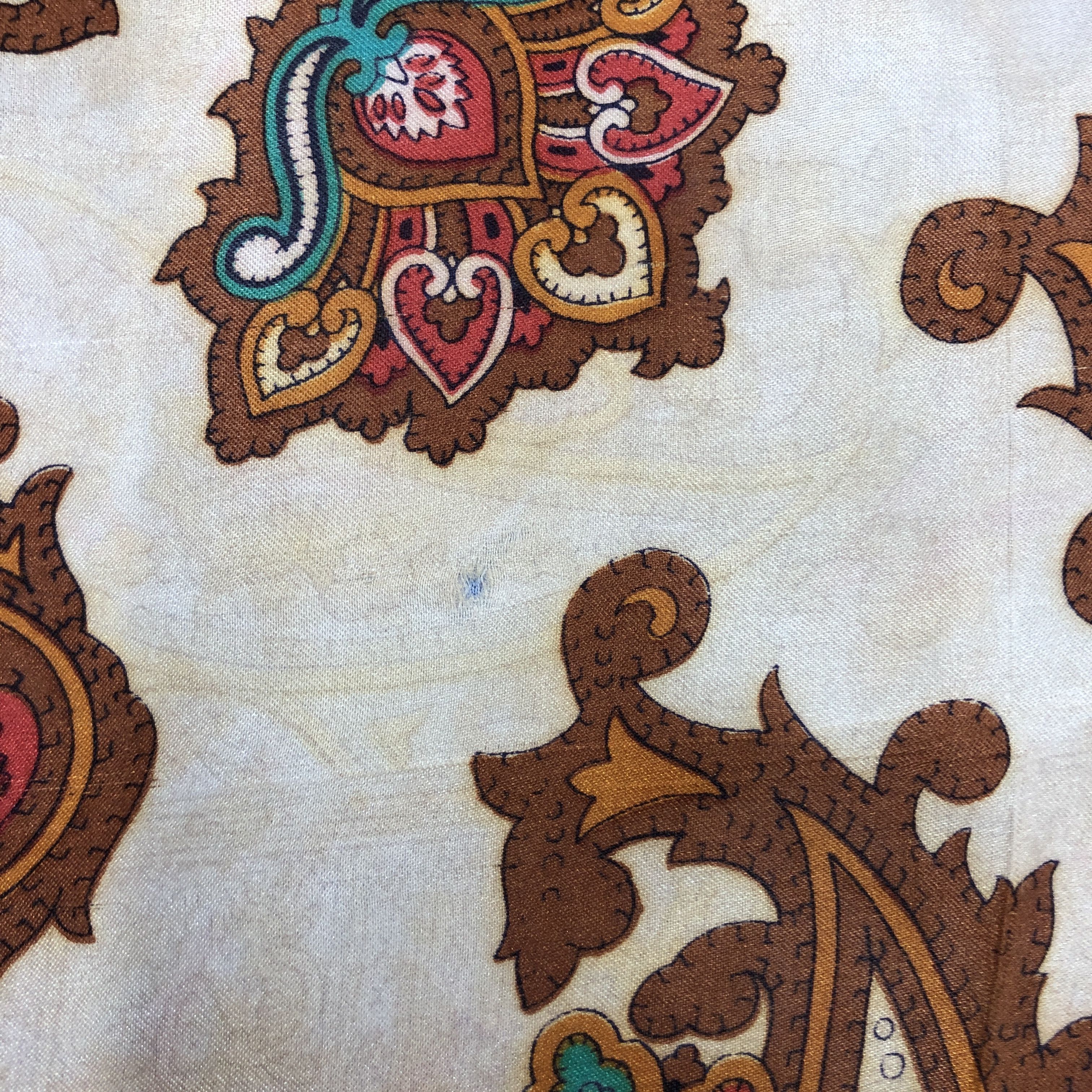 Japanese Brand Vintage Square Scarf Twill Stole Wraps Scarves - GF60040 Size ONE SIZE - 9 Thumbnail