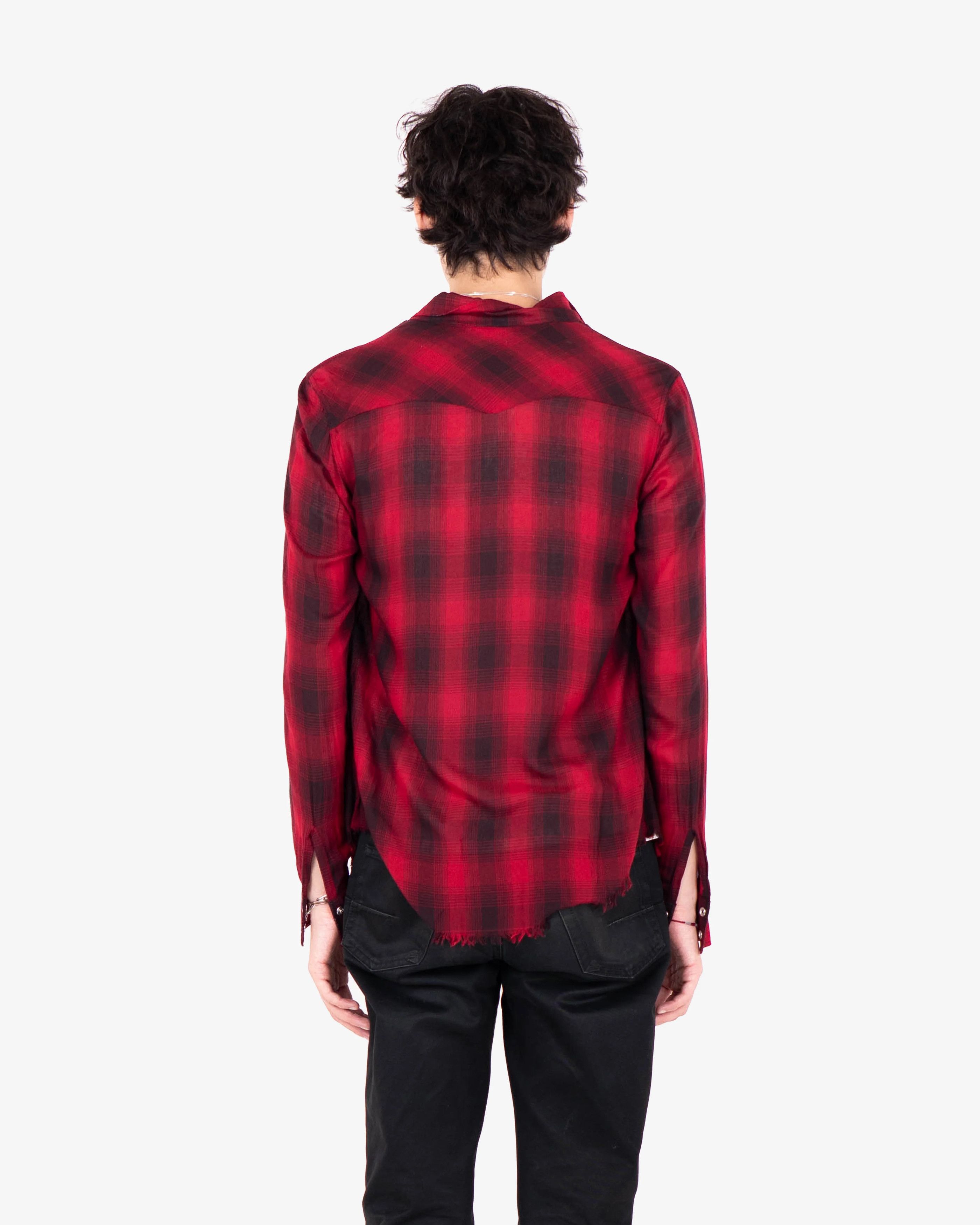 Saint Laurent Paris Red Checkered Flannel Shirt (SS16) Size US S / EU 44-46 / 1 - 9 Thumbnail