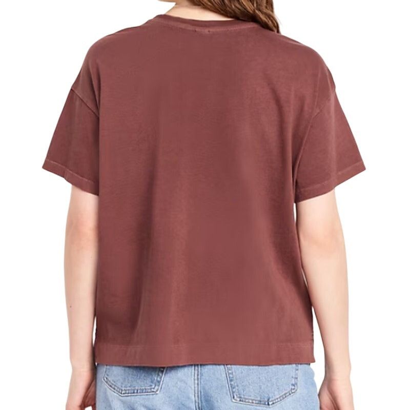 Old Navy Old Navy Petite Vintage Crew-Neck T-Shirt Royal Velvet, LP Size L / US 10 / IT 46 - 3 Thumbnail
