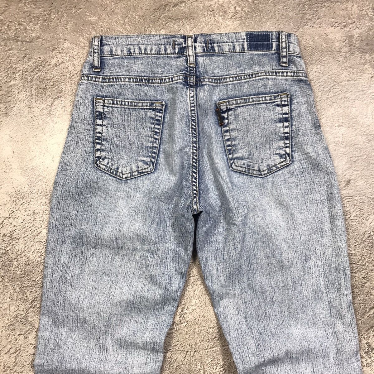 Vintage Vintage Y2K Distressed Flared Jeans Grunge Baggy 90s Logo 27 Size 27" / US 4 / IT 40 - 4 Thumbnail