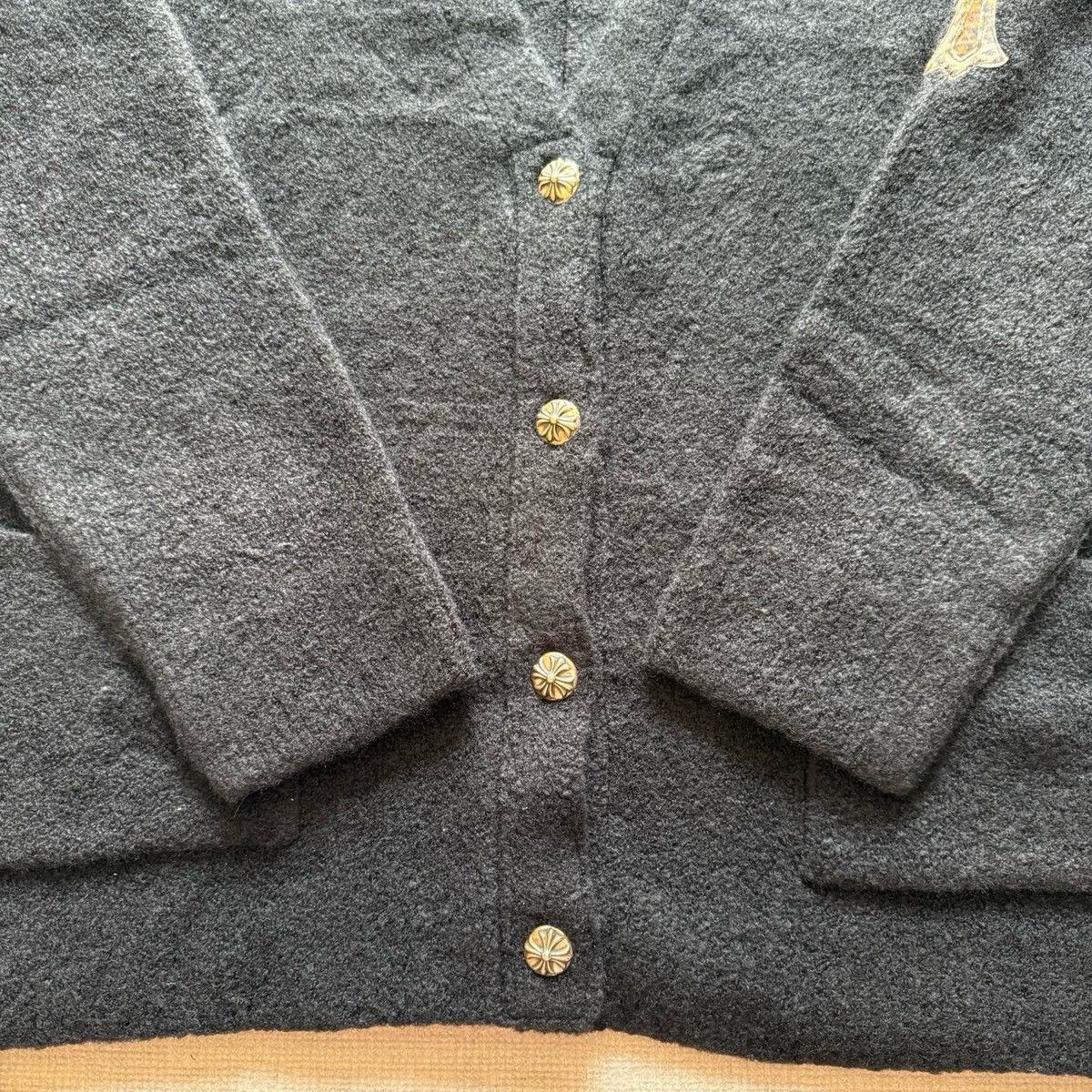 Chrome Hearts Chrome Hearts leather cross patches Cashmere Cardigan Size US S / EU 44-46 / 1 - 2 Thumbnail