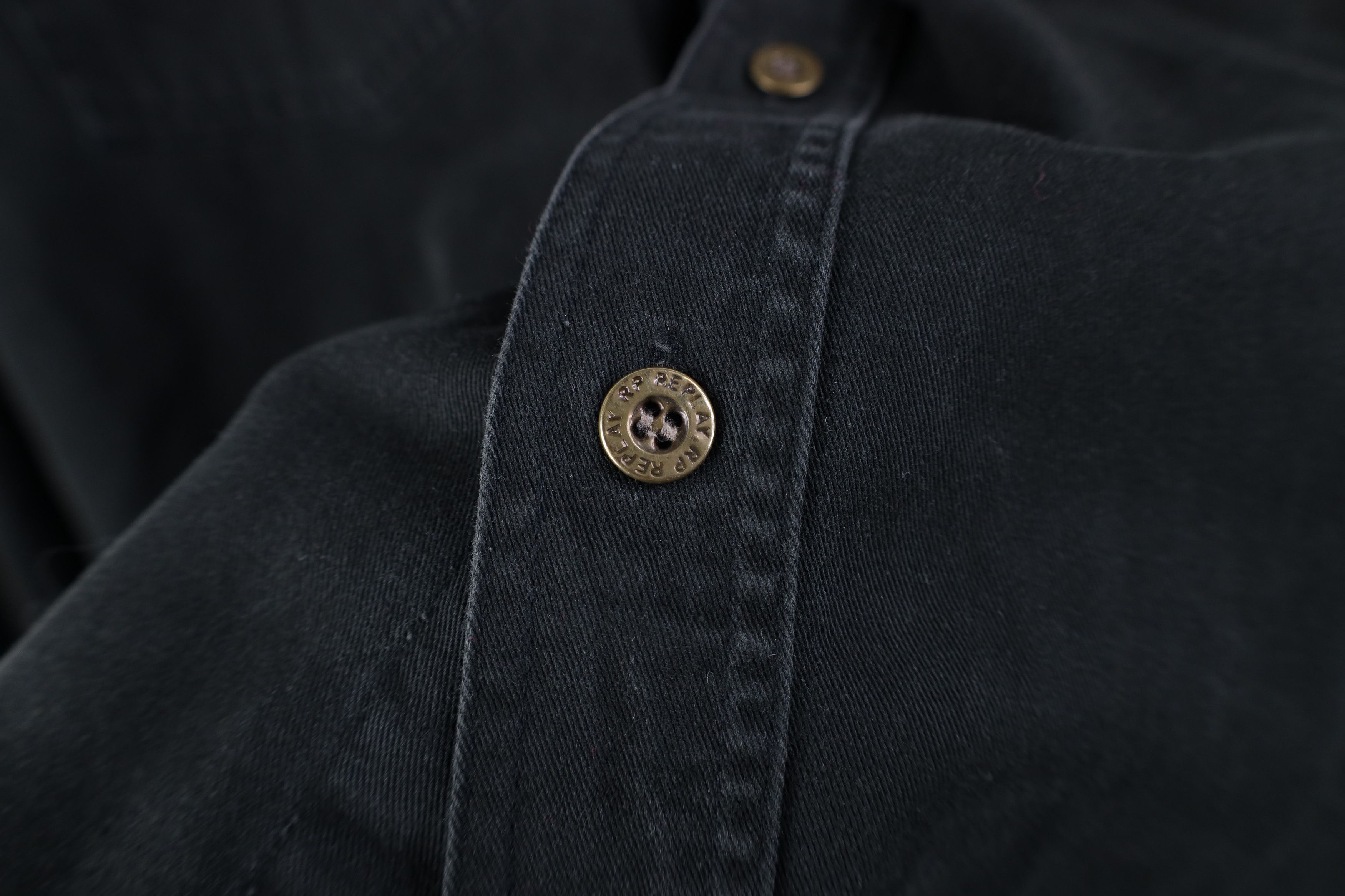 Vintage Vintage 90s Streetwear Western Denim Button Shirt Black Size US XL / EU 56 / 4 - 5 Thumbnail
