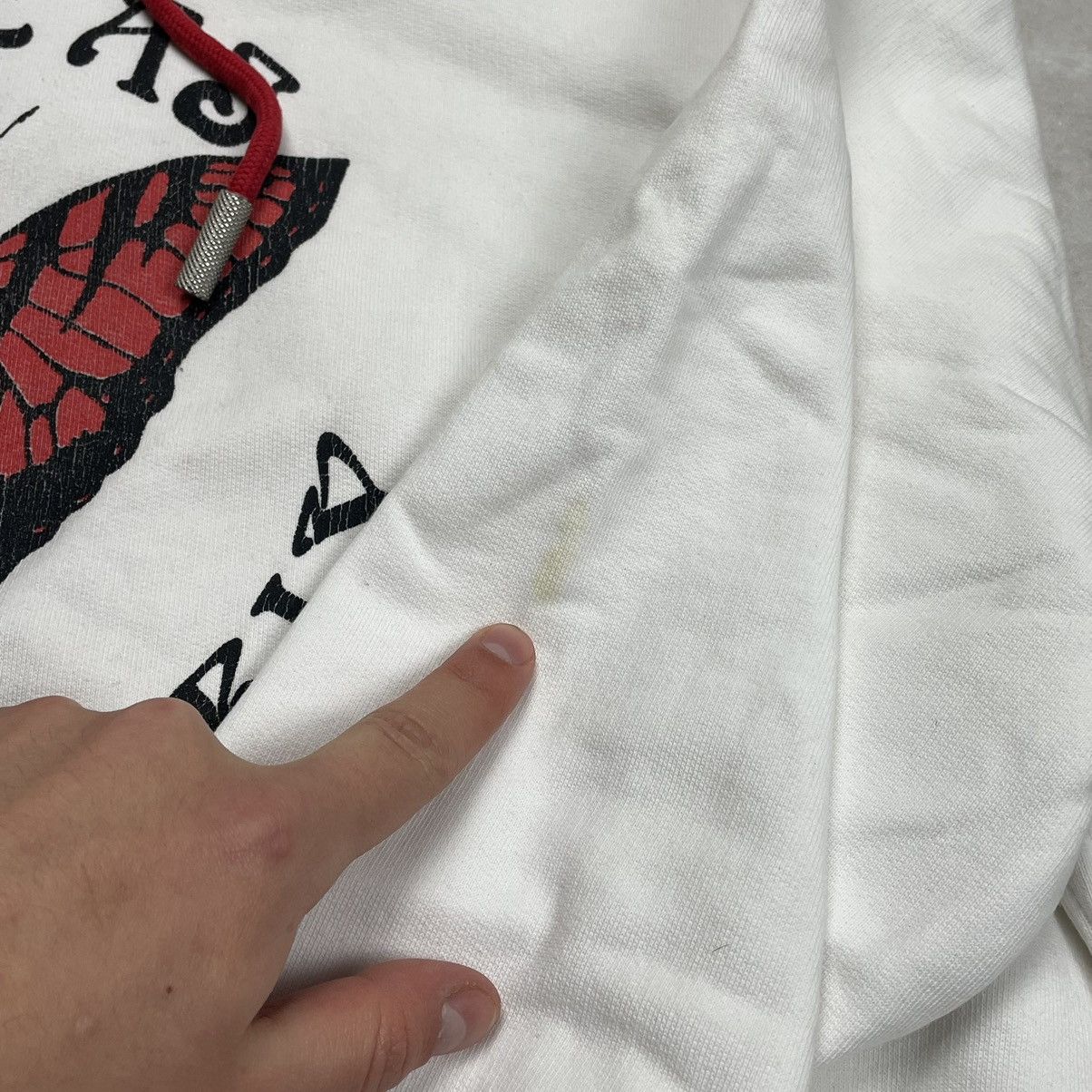 Off-White × Virgil Abloh Off-White Virgil Abloh 2018 Butterfly Oversize Short Hoodie Size M / US 6-8 / IT 42-44 - 12 Thumbnail
