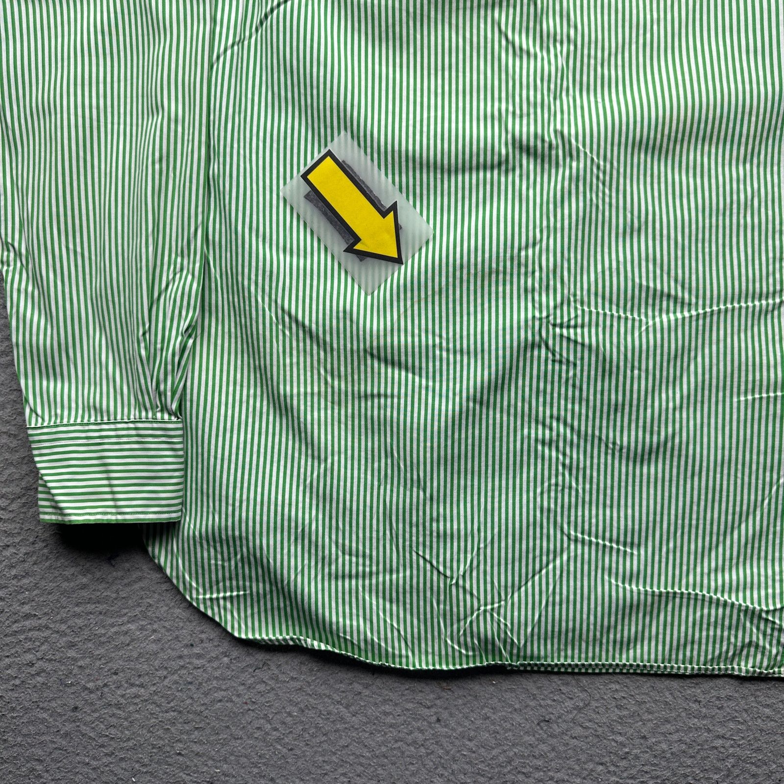 Polo Ralph Lauren Vintage Polo Ralph Lauren Green Striped Button Shirt Mens M Size US M / EU 48-50 / 2 - 9 Thumbnail