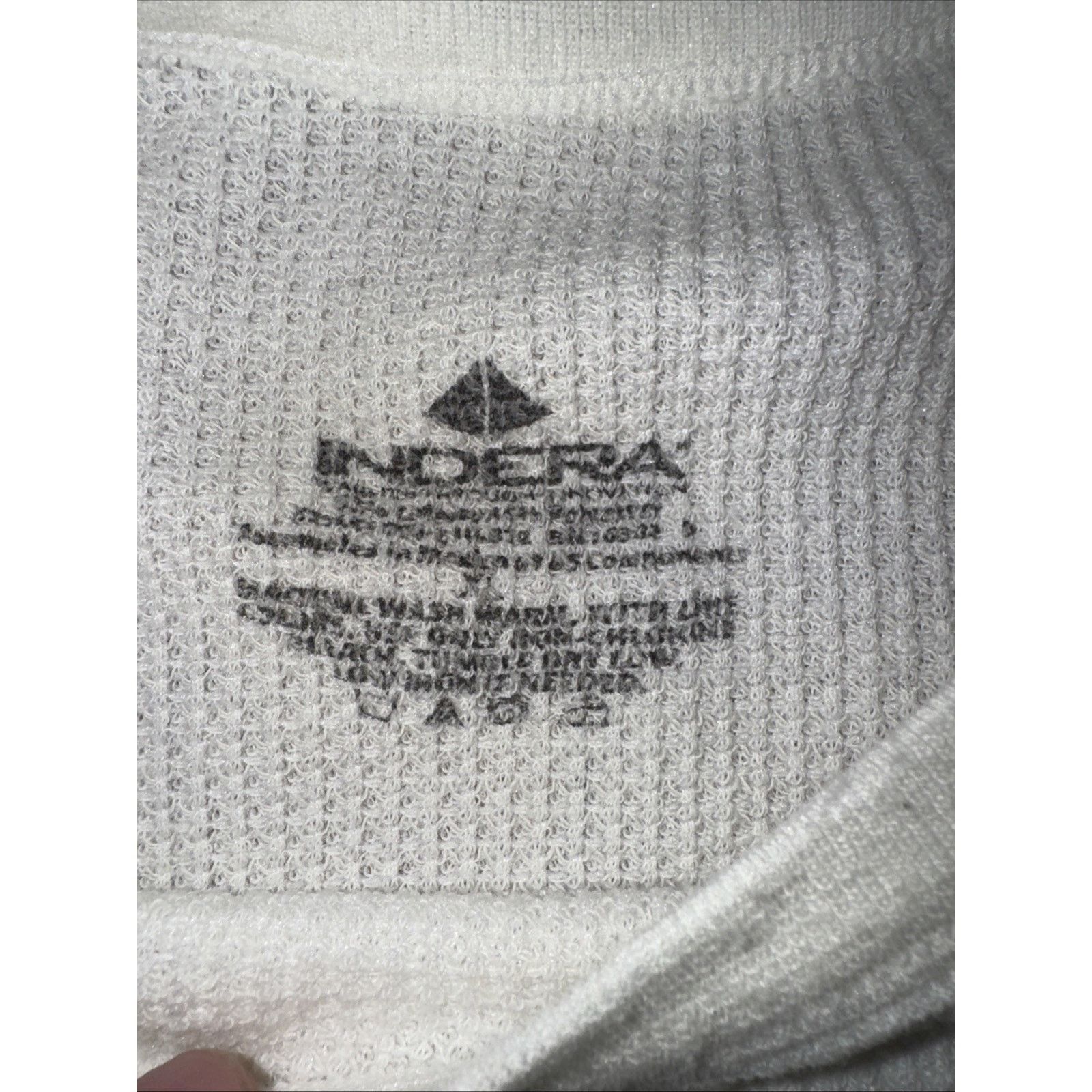 Vintage Vintage Indera Long Sleeve Thermal Shirt White XL 18x27 Size US XL / EU 56 / 4 - 3 Thumbnail
