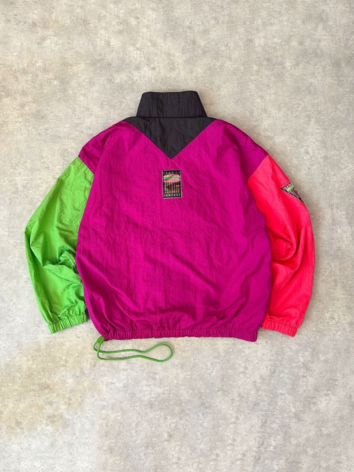 Vintage Nike Vintage 80s Windbreaker Rave Techno Streetwear Hype Size US M / EU 48-50 / 2 - 2 Thumbnail