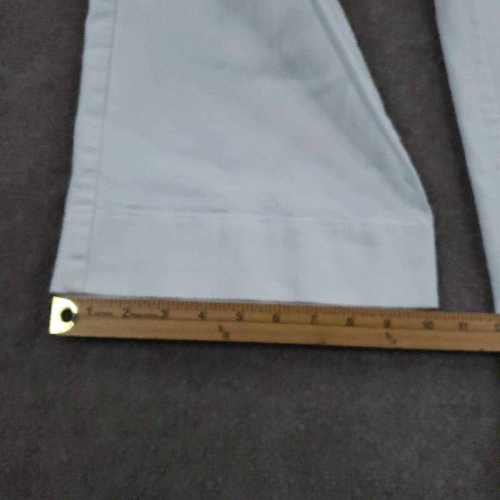 Vintage Amy Kuschel Pants Womens 6 White Wide Leg Cropped Dressy Trousers Made USA Size 28" / US 6 / IT 42 - 4 Thumbnail