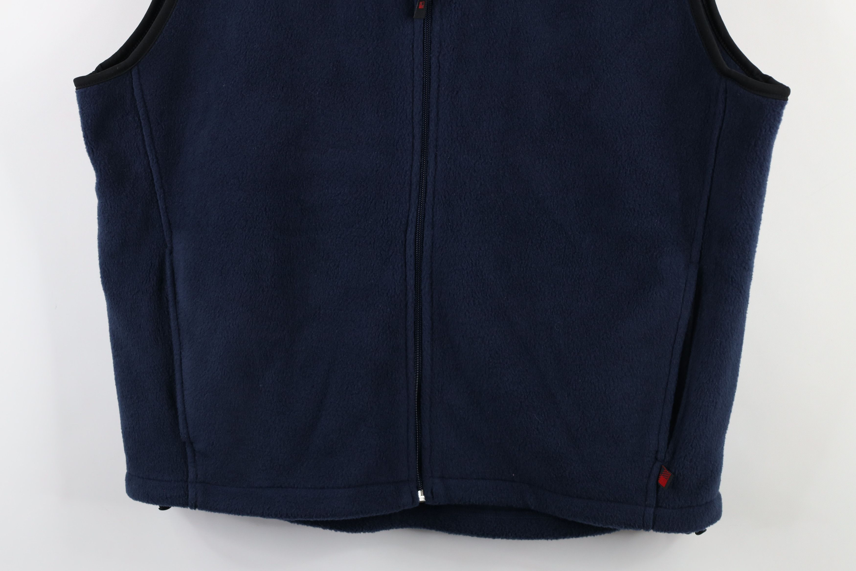 Vintage × Woolrich Woolen Mills Vintage Woolrich Blank Full Zip Fleece Vest Jacket Navy Blue Size US L / EU 52-54 / 3 - 3 Thumbnail