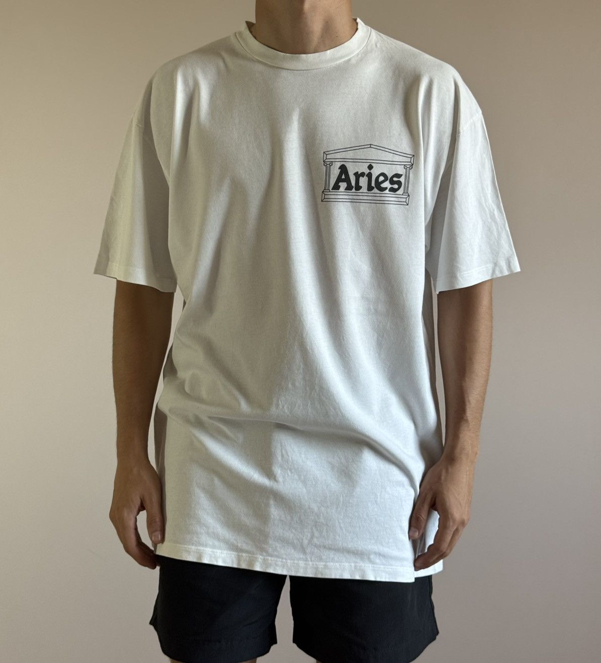 Aries Aries Arise Back Logo Tshirt Size US XL / EU 56 / 4 - 13 Thumbnail