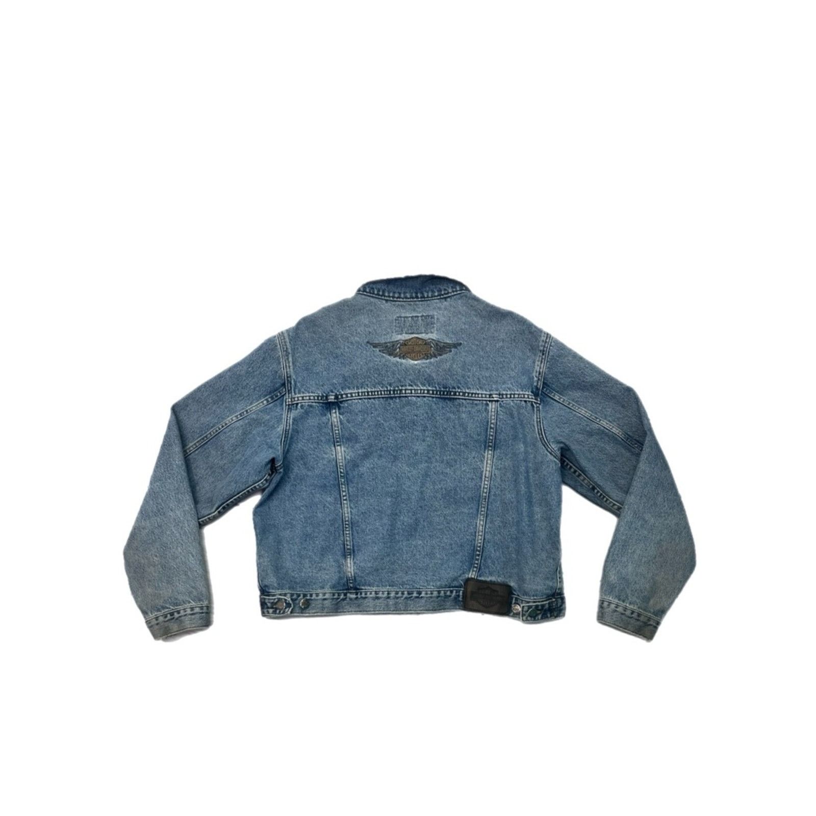 Harley Davidson Vintage Harley-Davidson Sherpa Lined Denim Jacket Size US XL / EU 56 / 4 - 2 Thumbnail