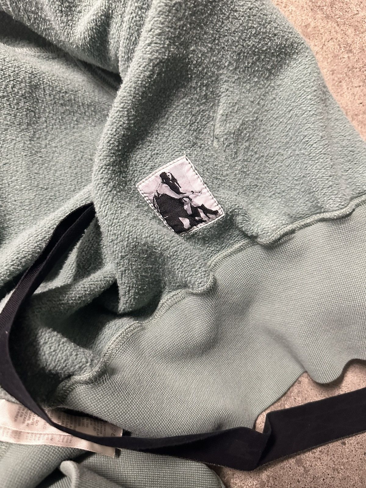 Rick Owens × Rick Owens Drkshdw Rick Owens “Aqua” Cropped Zip Up Hoodie Size US M / EU 48-50 / 2 - 5 Thumbnail