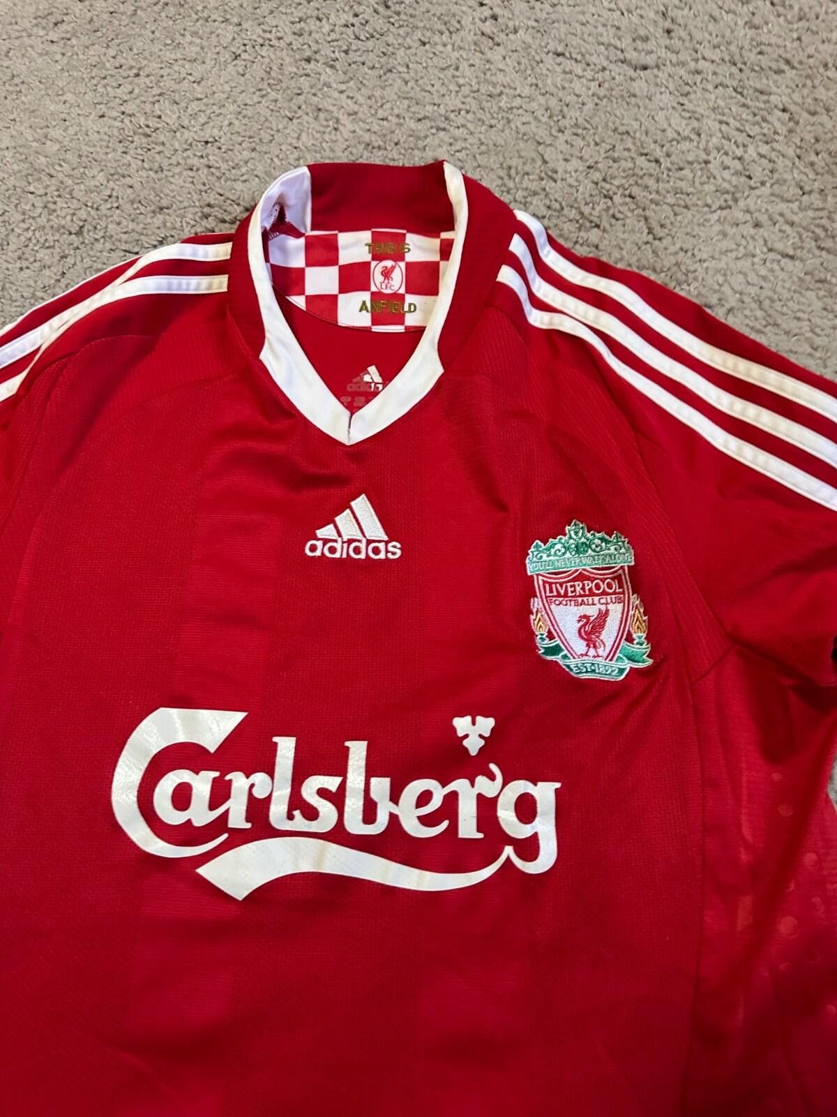 Adidas Adidas FC Liverpool 2008/2009 Football Shirt Soccer Jersey Size US S / EU 44-46 / 1 - 3 Thumbnail