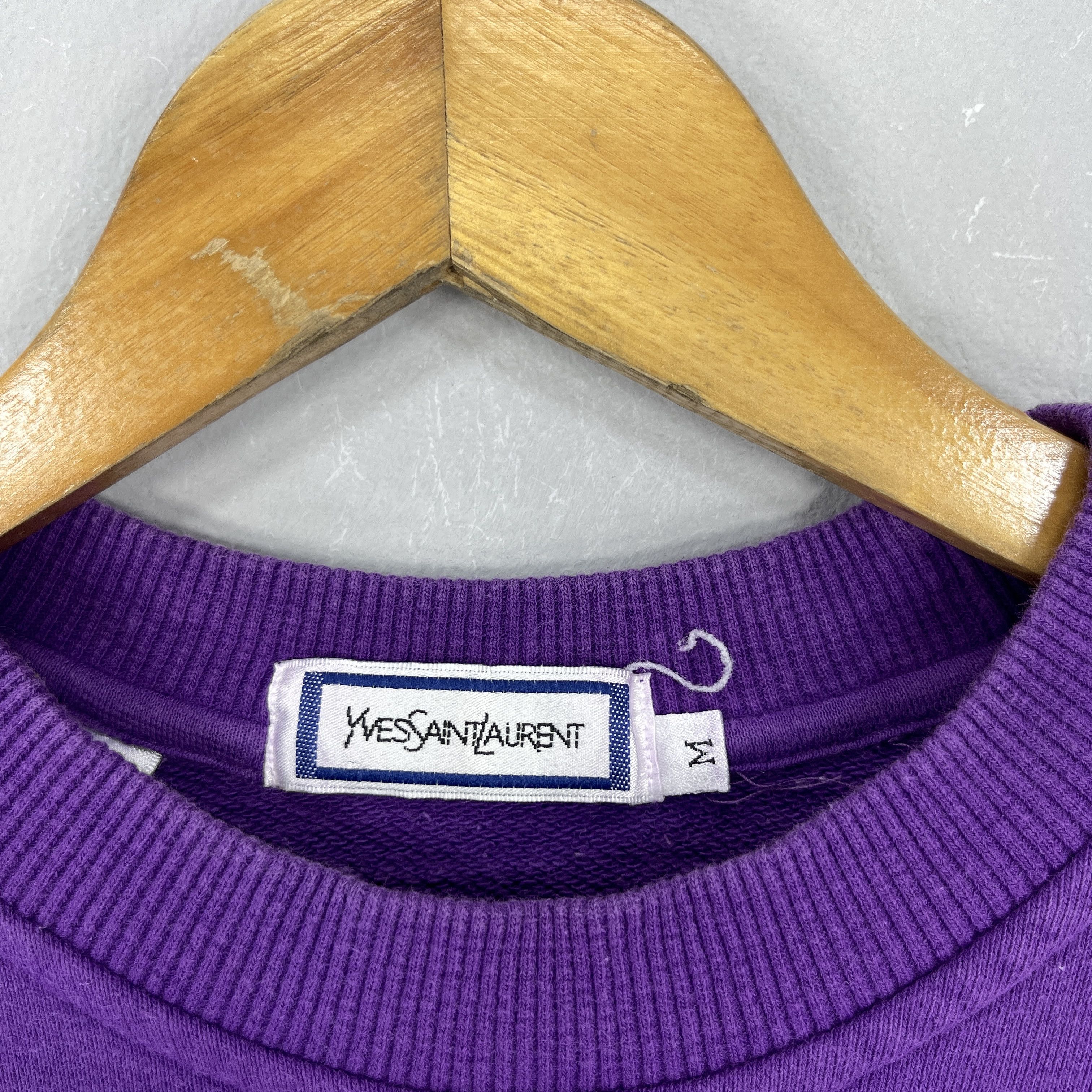 Yves Saint Laurent Vintage YVES SAINT LAURENT Sun Faded Sweatshirt Size US M / EU 48-50 / 2 - 6 Thumbnail