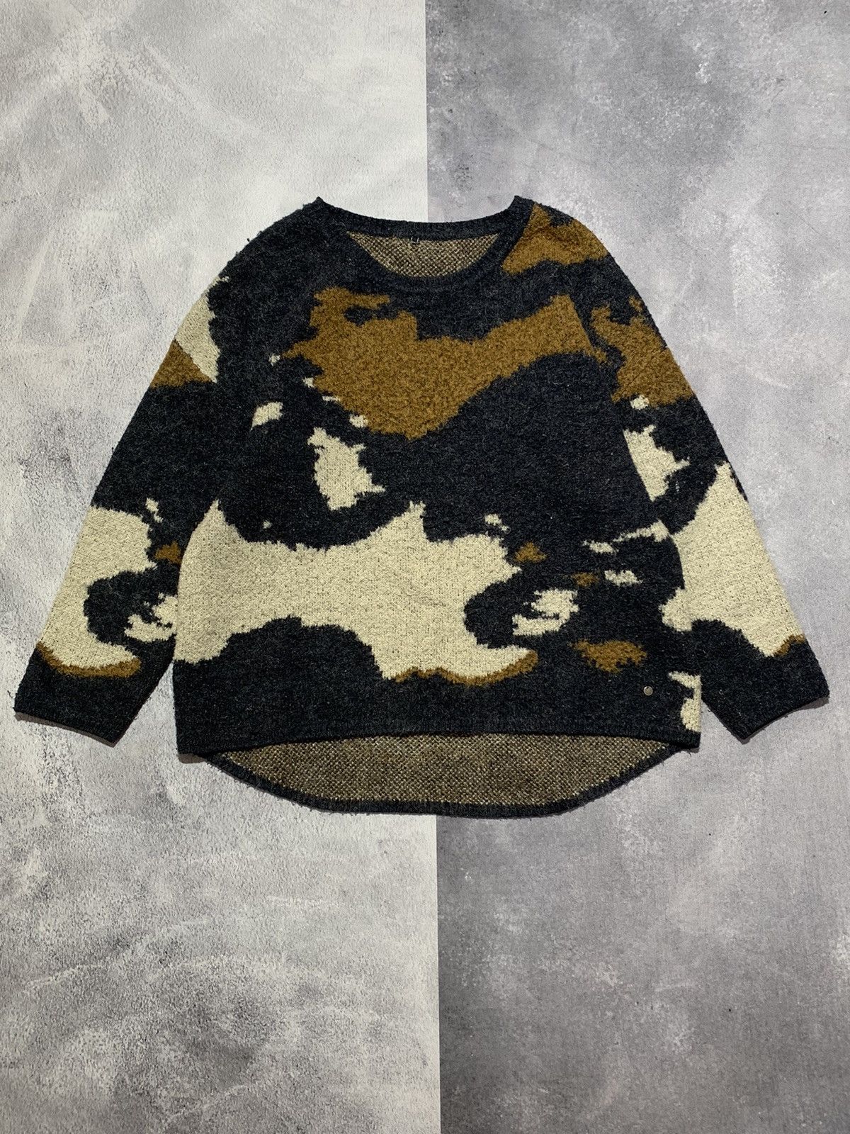 Japanese Brand × Vintage Vintage Y2K Art sweater overall print streetwear style Size L / US 10 / IT 46 - 1 Thumbnail