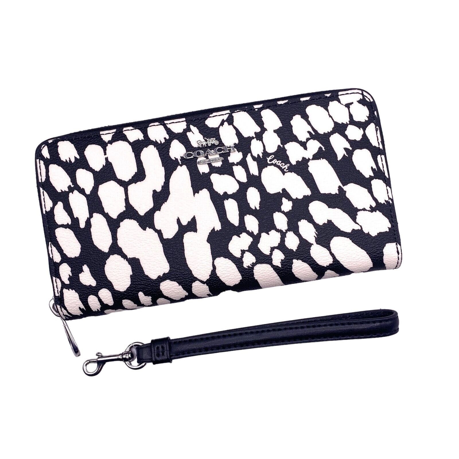 Coach Coach Long Zip Around Wallet With Spotted Animal Print CC473 Size ONE SIZE - 1 Thumbnail