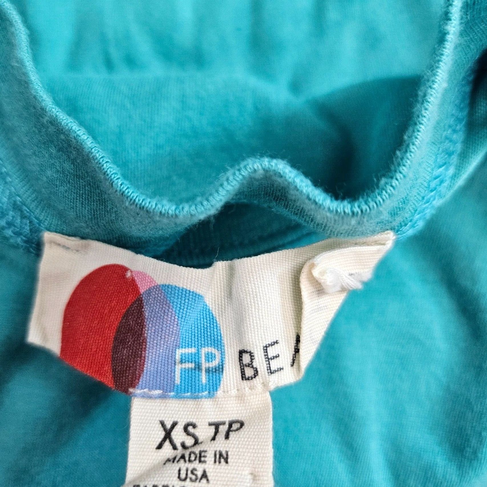 Free People VINTAGE Free People Beach Tunic Shirt Womens XS Blue Sleeveless Cotton Blend Pockets Size XS / US 0-2 / IT 36-38 - 5 Thumbnail