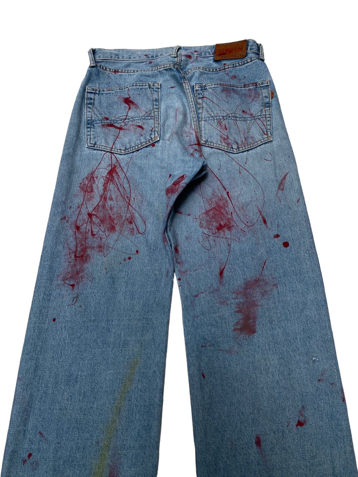 Edwin Vintage Brand Edwin Distressed Jeans 1990s Size US 30 / EU 46 - 8 Thumbnail