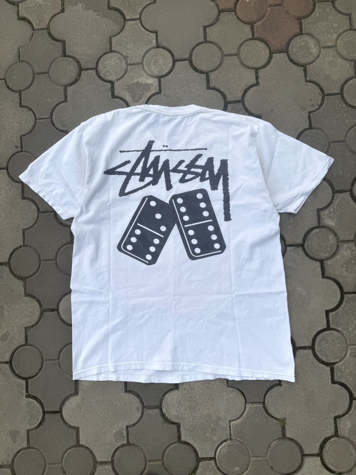 Stussy Vintage Stussy Dice Big Logo Tee Shirt Size US L / EU 52-54 / 3 - 1 Thumbnail