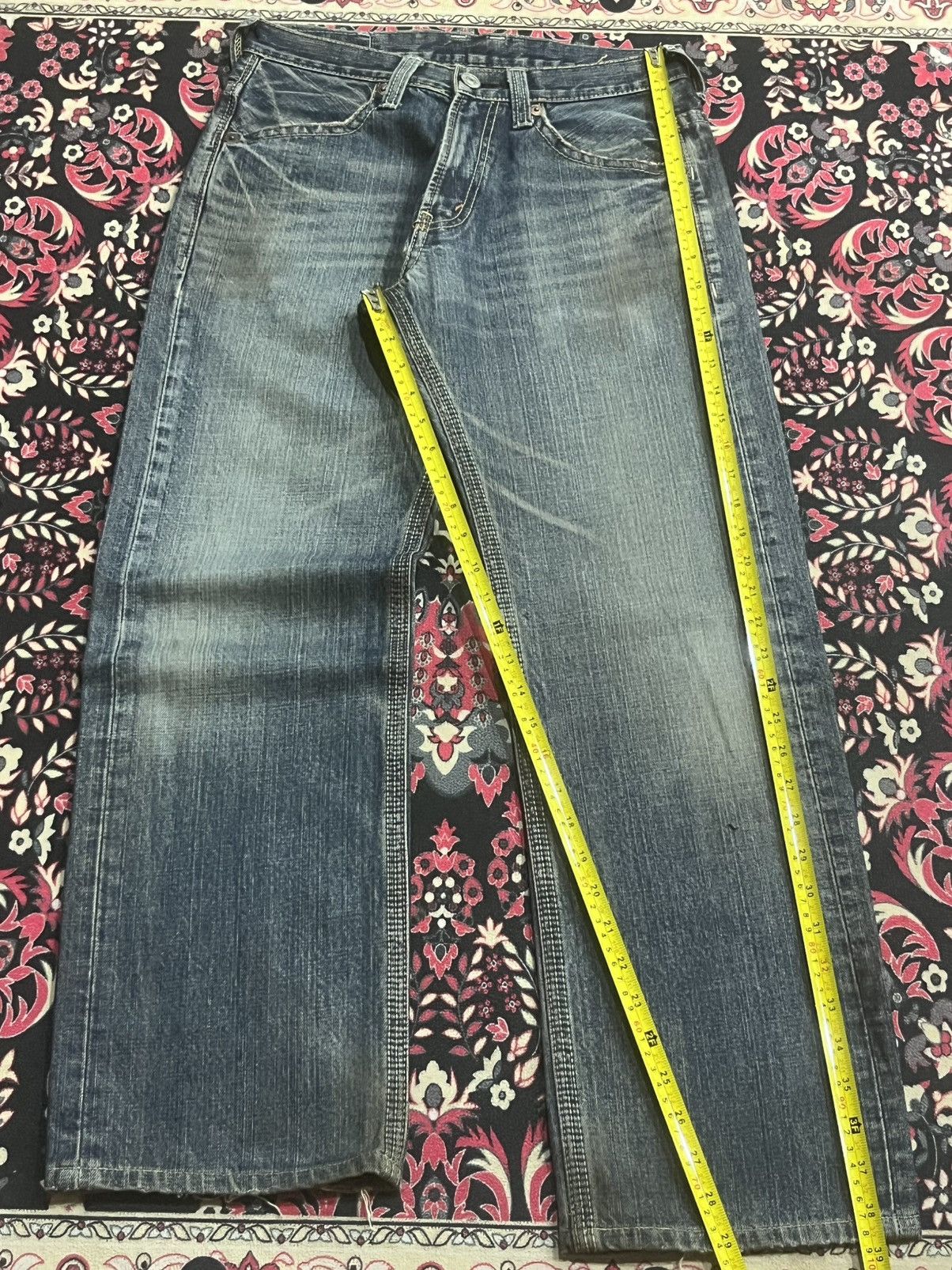 Japanese Brand Vintage Japanese Brand Bobson Cheesking Blue Faded Jeans Size US 29 - 11 Thumbnail