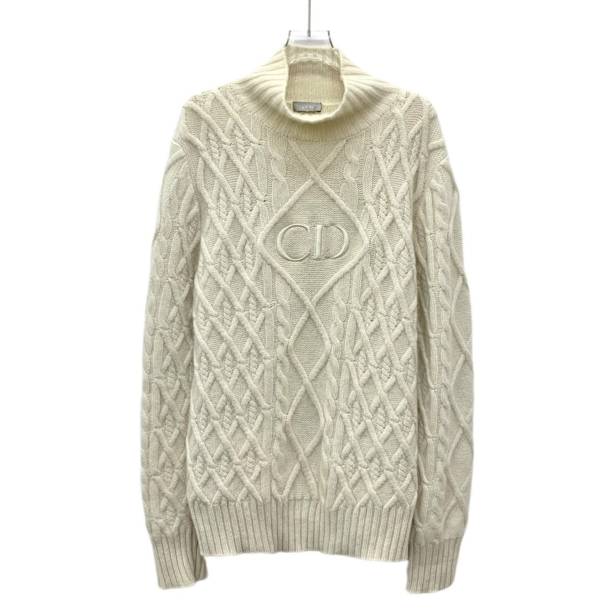 Dior Dior Cable Knit Cashmere Long Sleeve Sweater K26WX Size US S / EU 44-46 / 1 - 1 Thumbnail