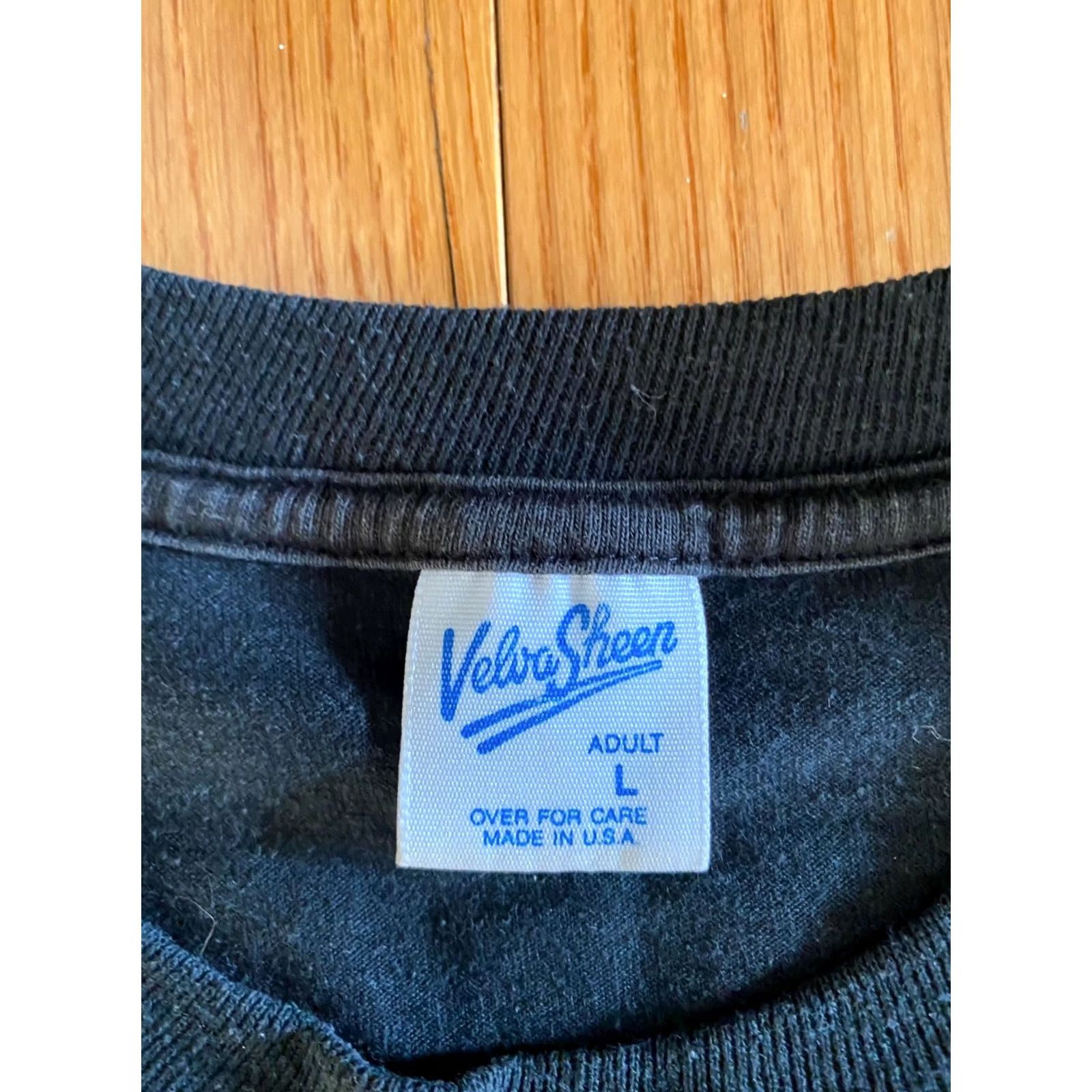 Velva Sheen VINTAGE Velva Sheen Mickey Mouse T-Shirt Mens L Black 50/50 Crew Neck Short Sleeve 90s 80s Disney Florida USA Size US L / EU 52-54 / 3 - 3 Thumbnail