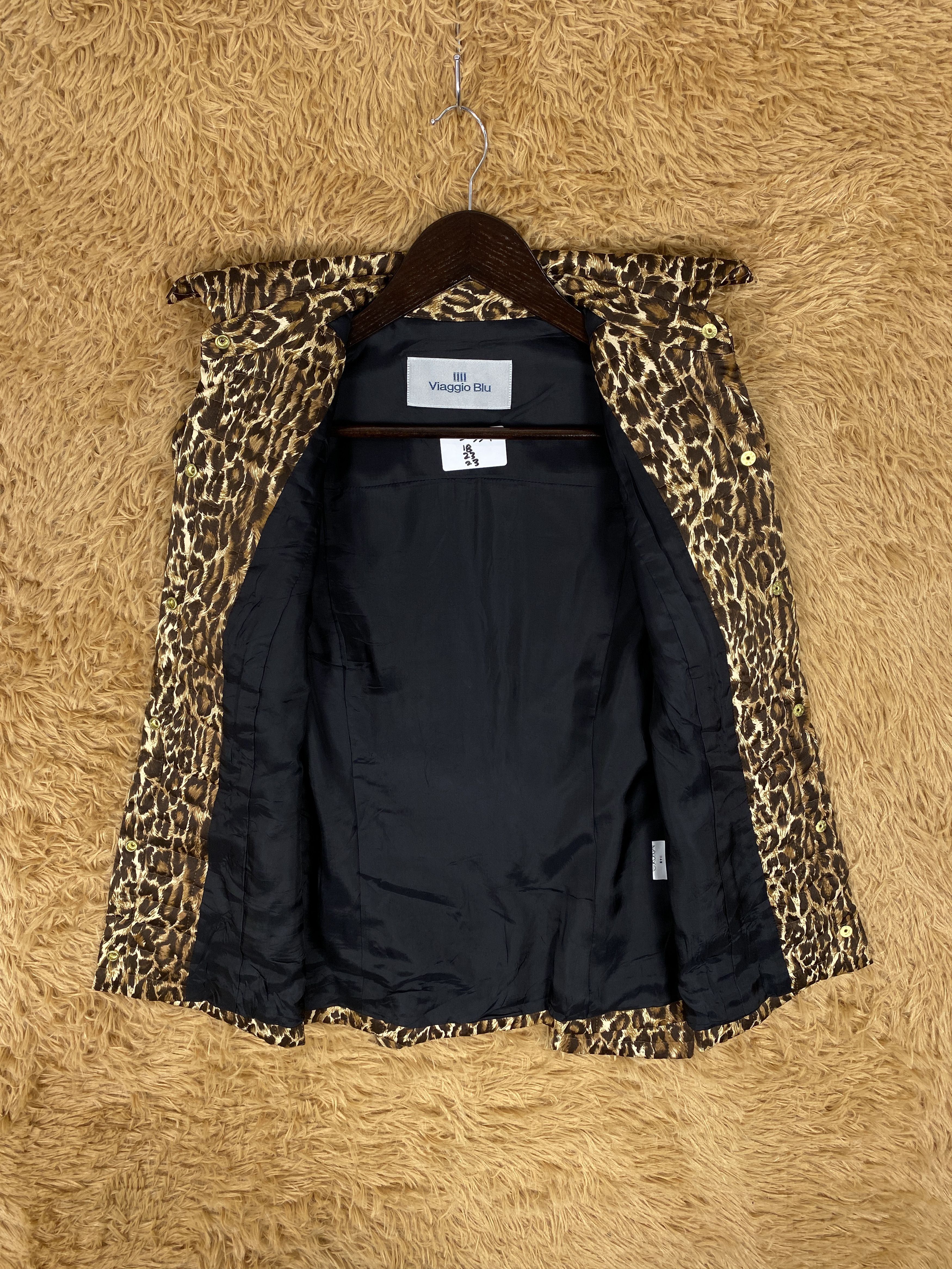 Japanese Brand Vintage Viaggio Blu Leopard Art Jacket J2334 Size S / US 4 / IT 40 - 7 Thumbnail