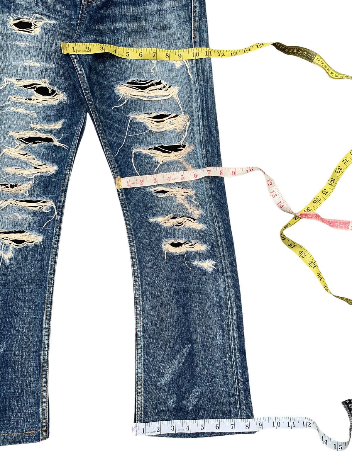JACKROSE RARE💥FLARE JACKROSE TRASHER MUDWASH DISTRESSED DENIM Size US 32 / EU 48 - 19 Thumbnail