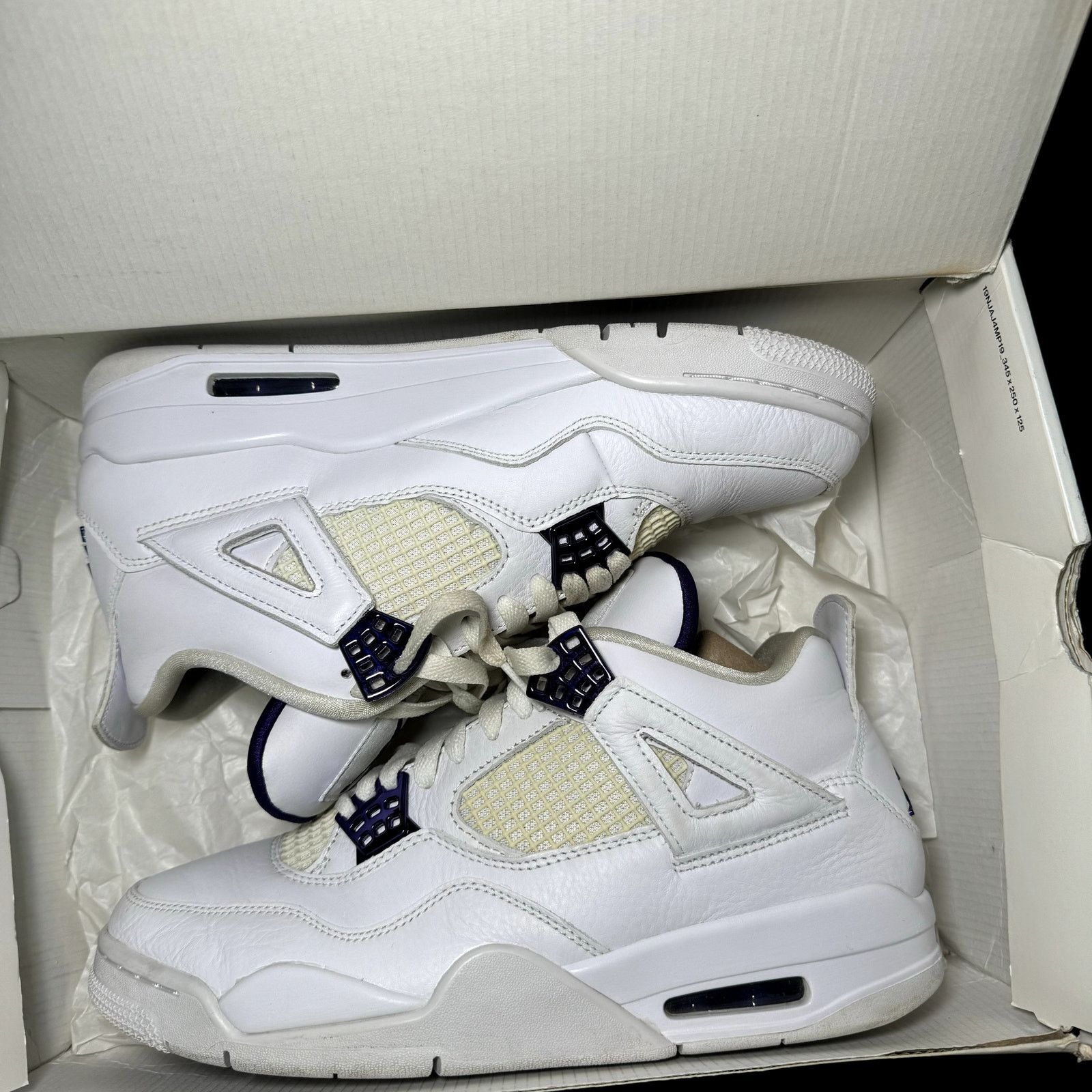 Jordan Brand × Nike Size 9.5 - Air Jordan 4 Retro Purple Metallic Men's Shoes Size US 9.5 / EU 42-43 - 12 Thumbnail